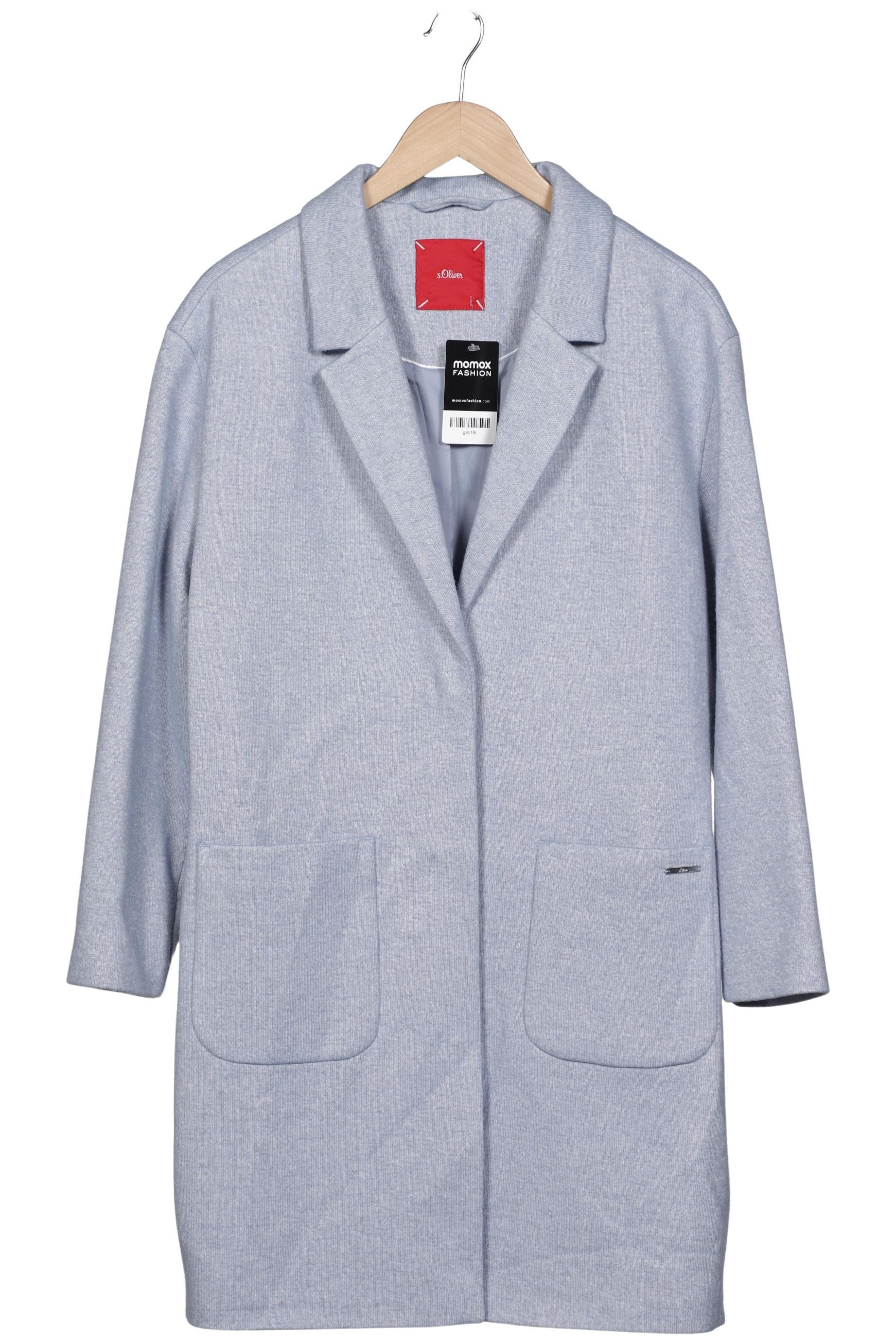 

s.Oliver Damen Mantel, hellblau, Gr. 42