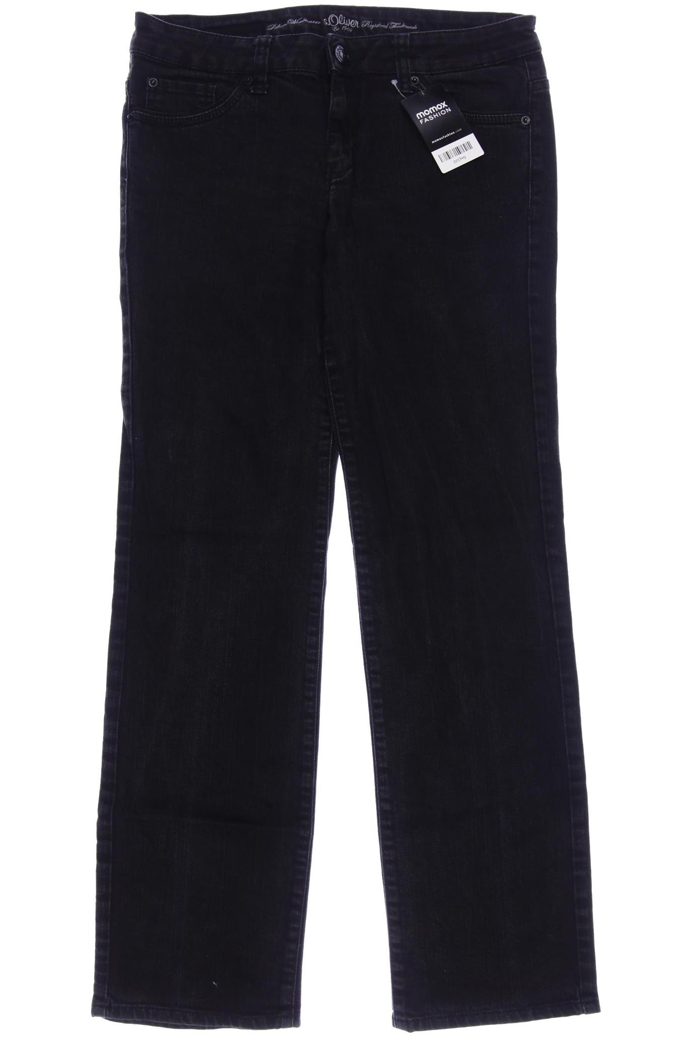 

s.Oliver Damen Jeans, schwarz