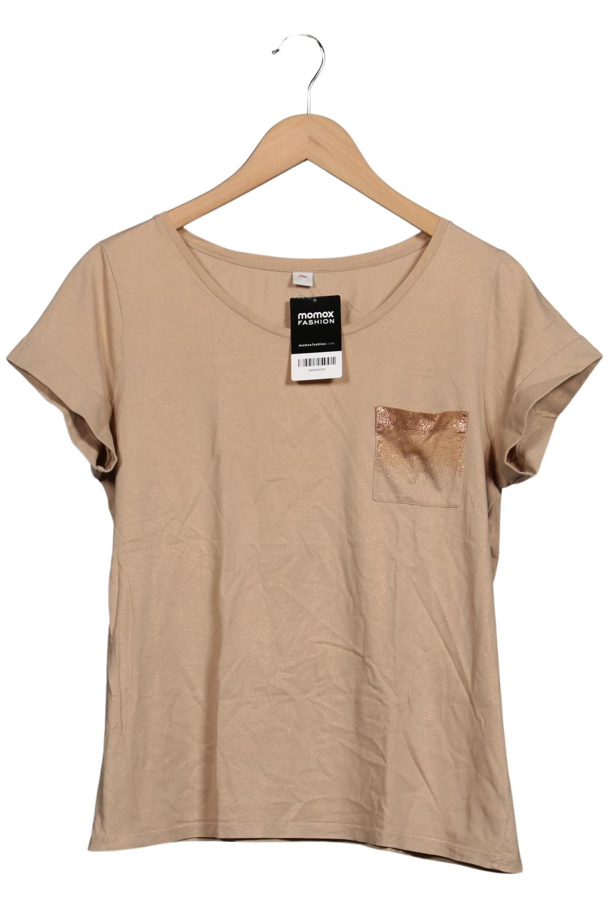 

s.Oliver Damen T-Shirt, beige, Gr. 42