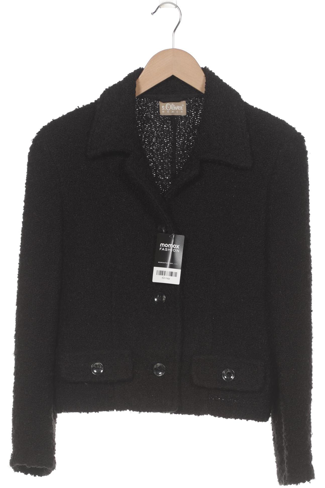 

s.Oliver Damen Jacke, schwarz, Gr. 34