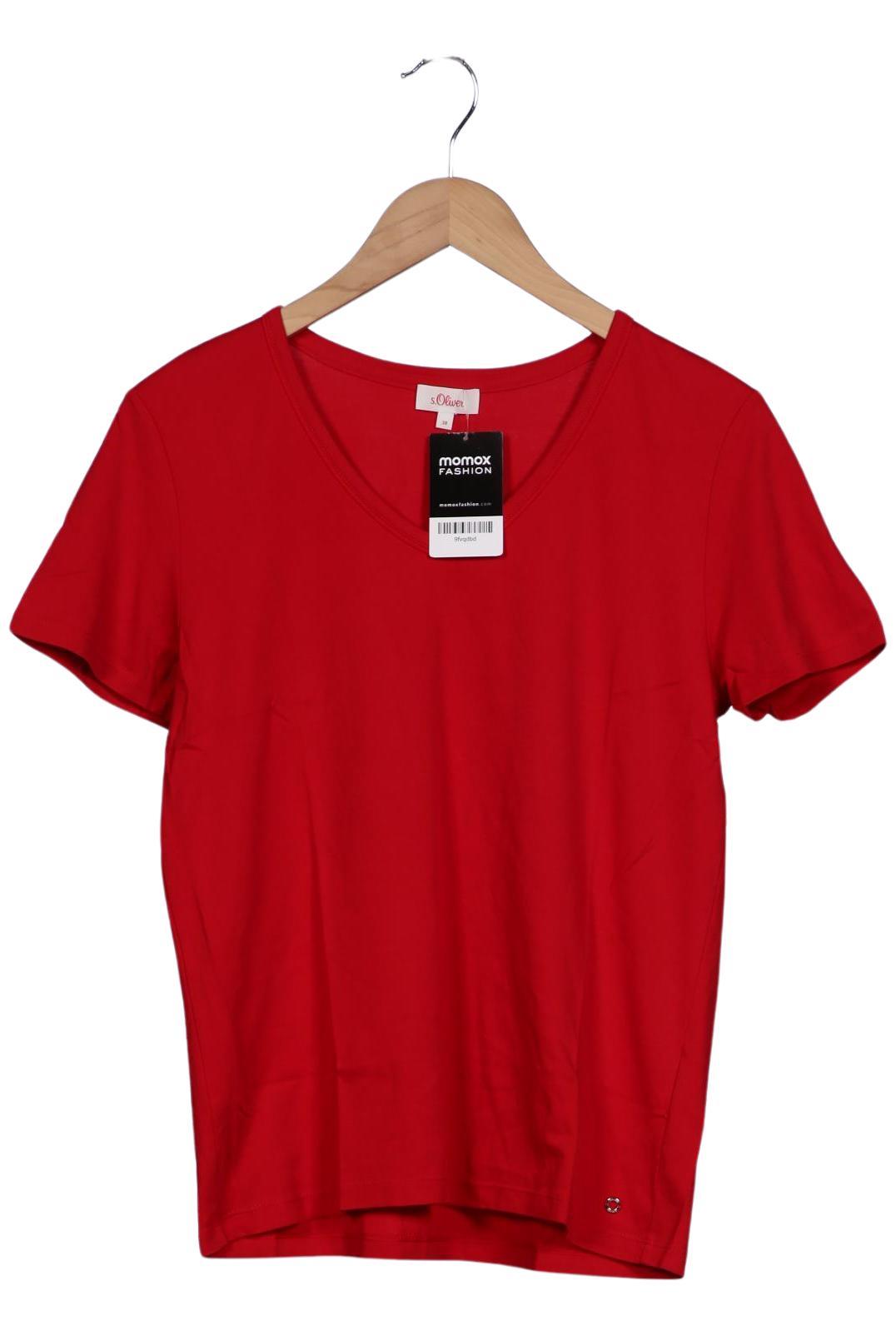 

s.Oliver Damen T-Shirt, rot, Gr. 38