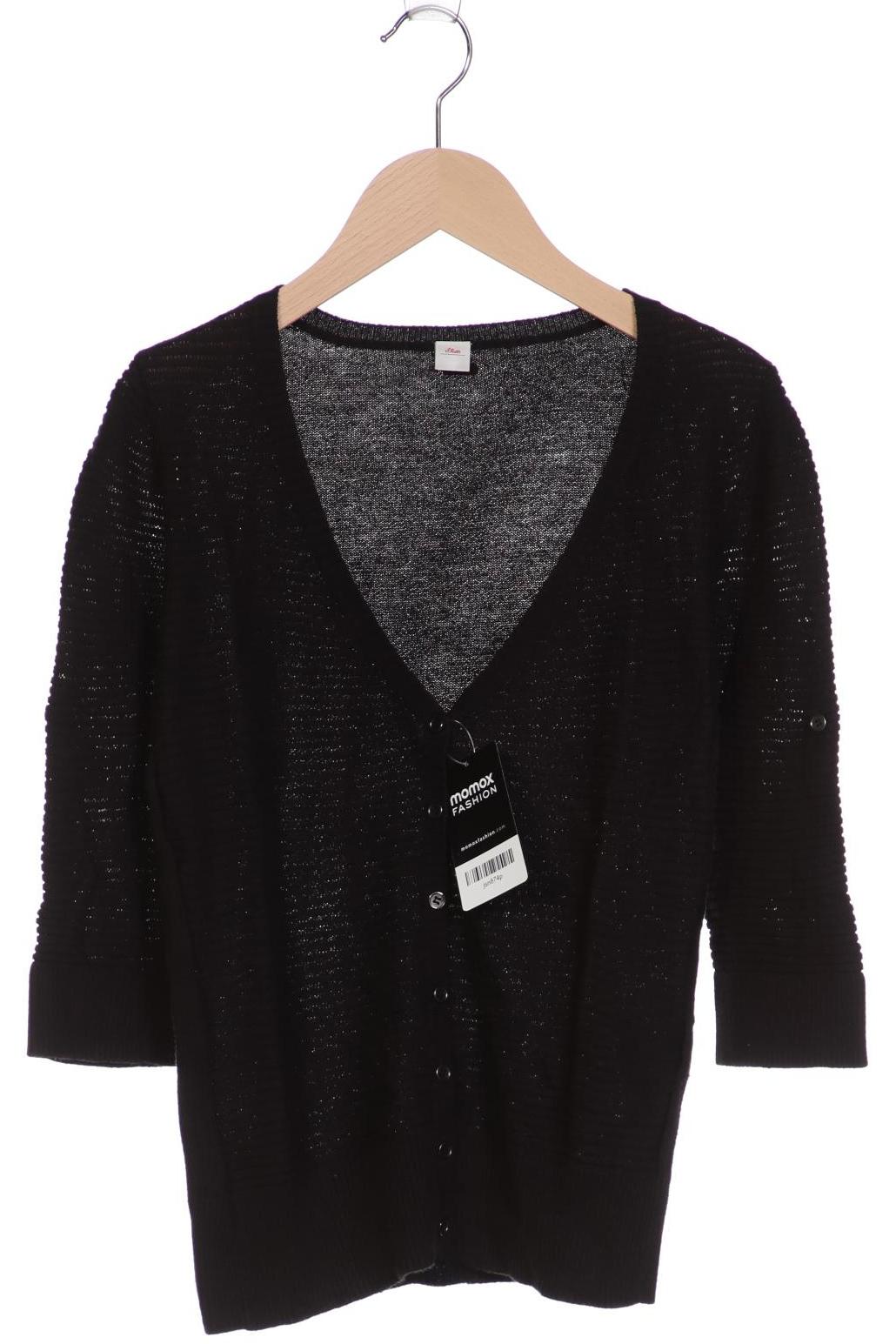 

s.Oliver Damen Strickjacke, schwarz