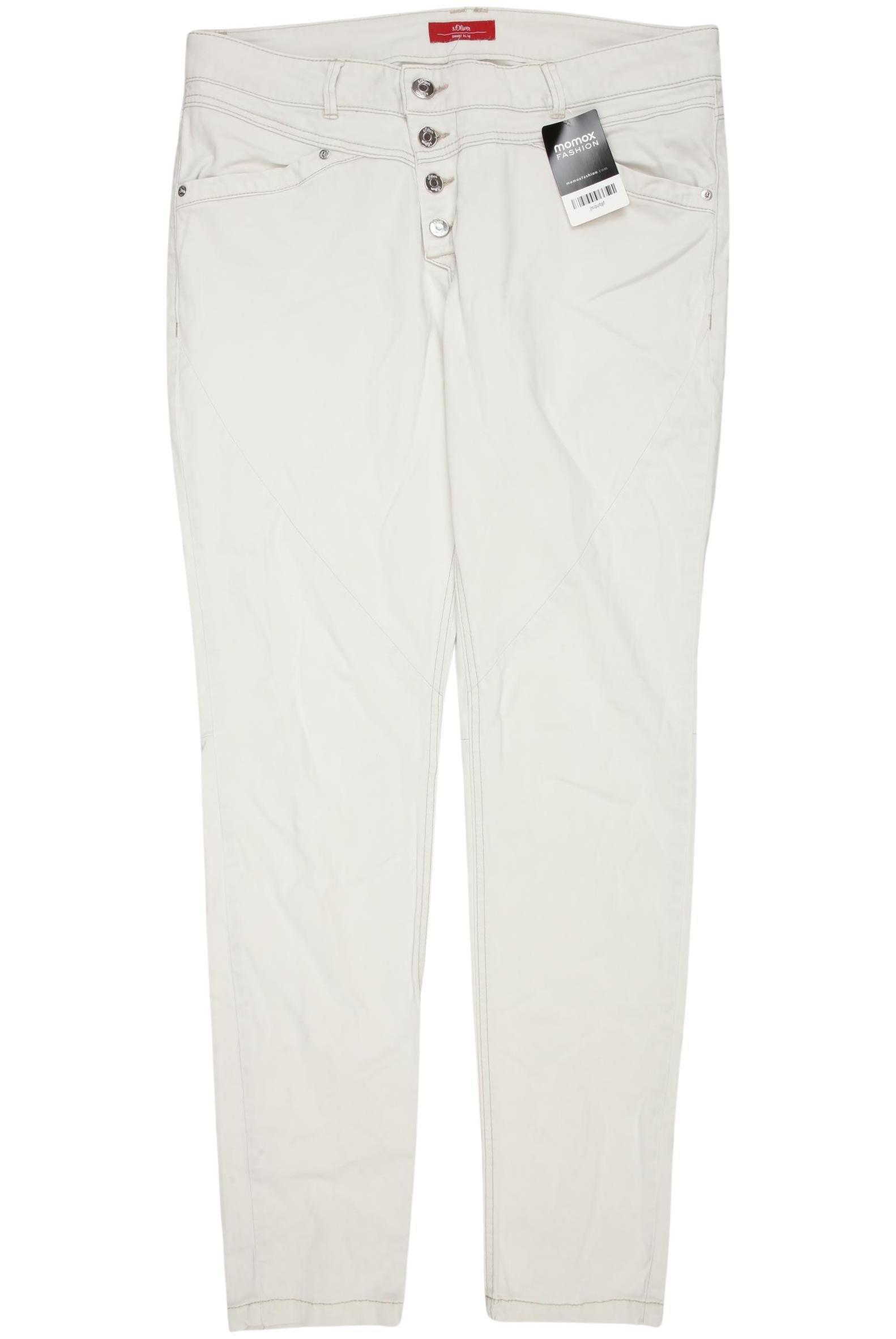

s.Oliver Damen Jeans, cremeweiß, Gr. 35