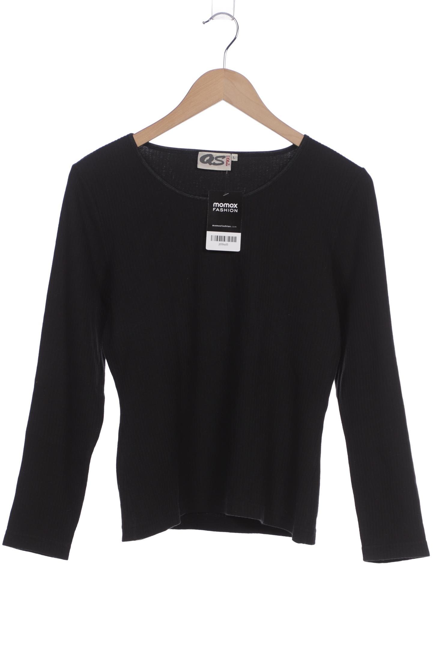 

s.Oliver Damen Langarmshirt, schwarz, Gr. 42