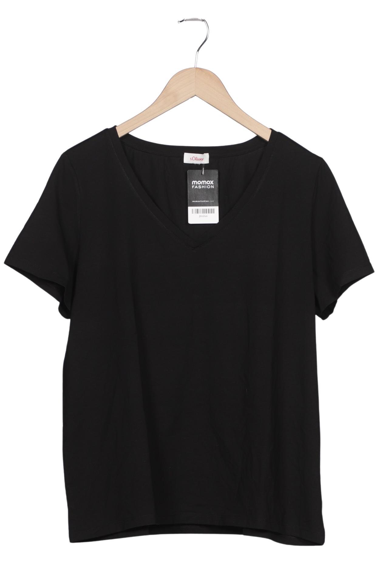 

s.Oliver Damen T-Shirt, schwarz, Gr. 48
