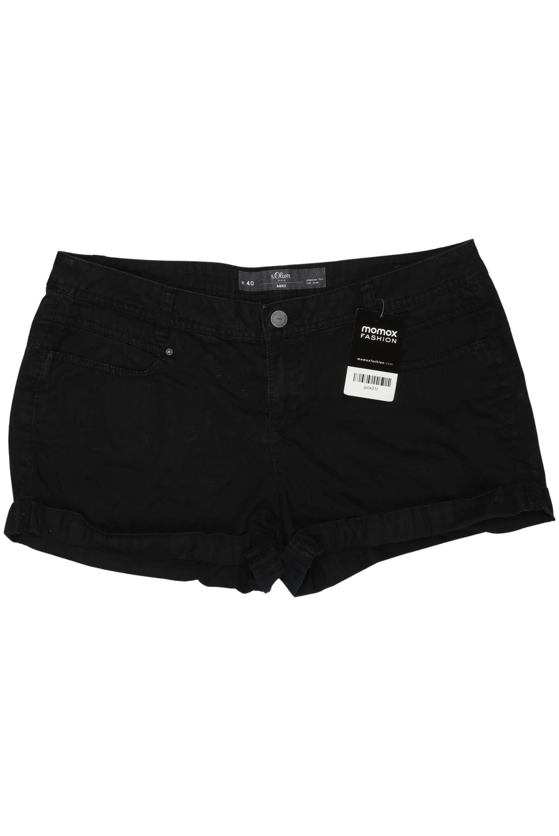 

s.Oliver Damen Shorts, schwarz, Gr. 40