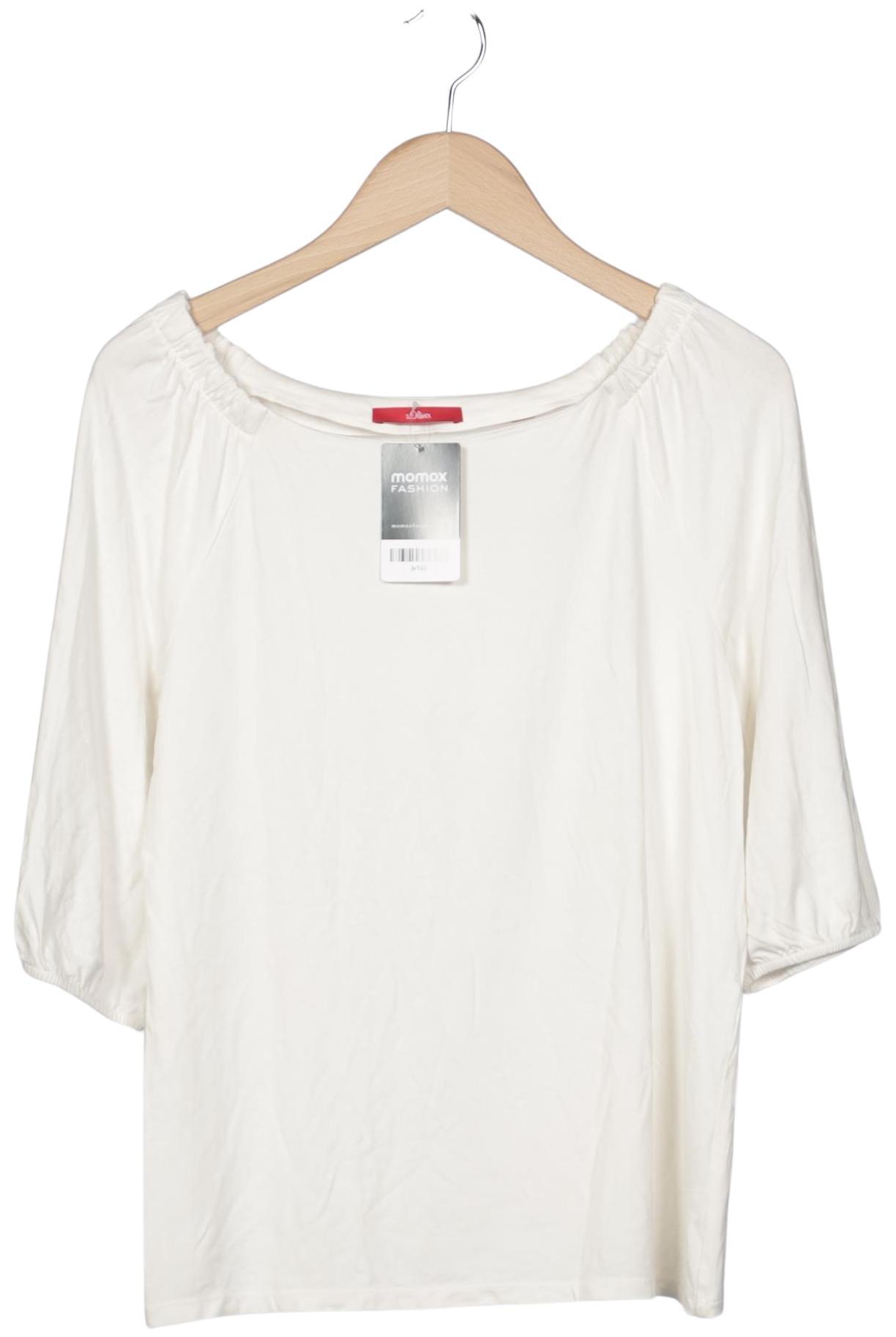 

s.Oliver Damen Langarmshirt, weiß, Gr. 38