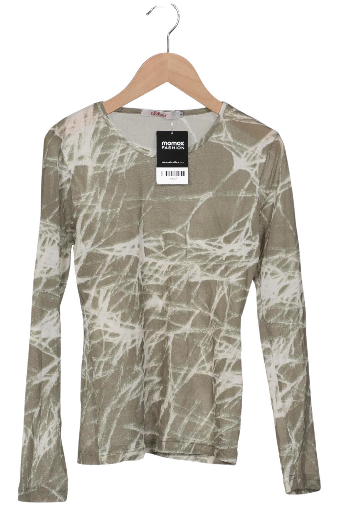 

s.Oliver Damen Langarmshirt, grün, Gr. 38