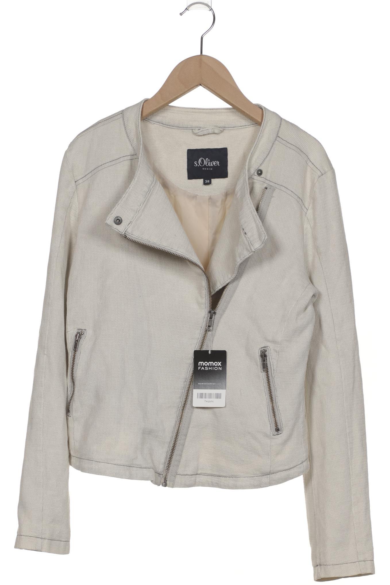 

s.Oliver Damen Jacke, cremeweiß, Gr. 38