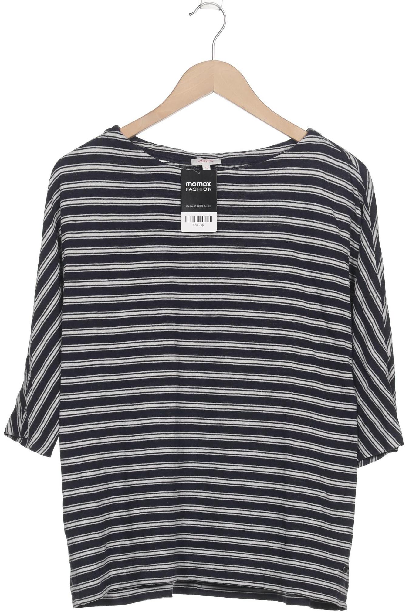 

s.Oliver Damen Langarmshirt, marineblau, Gr. 40