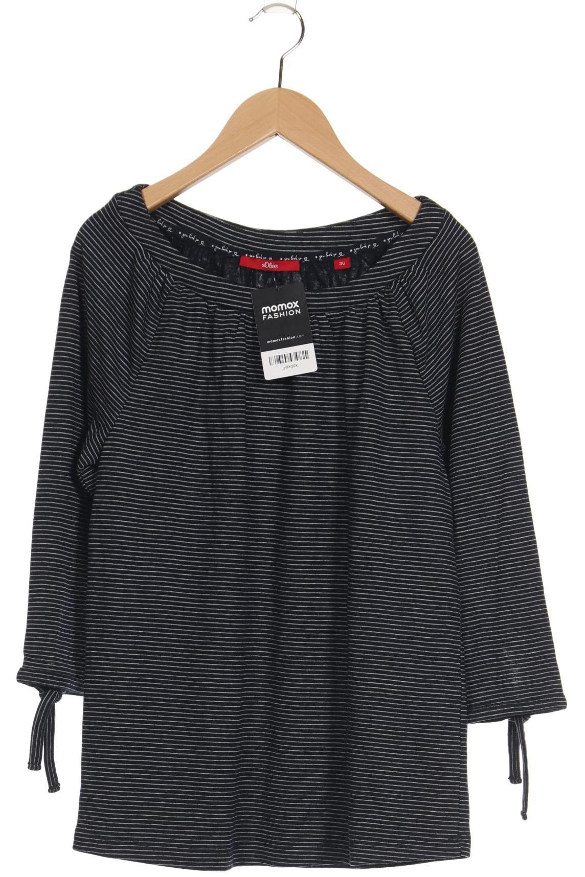 

s.Oliver Damen Langarmshirt, schwarz, Gr. 36