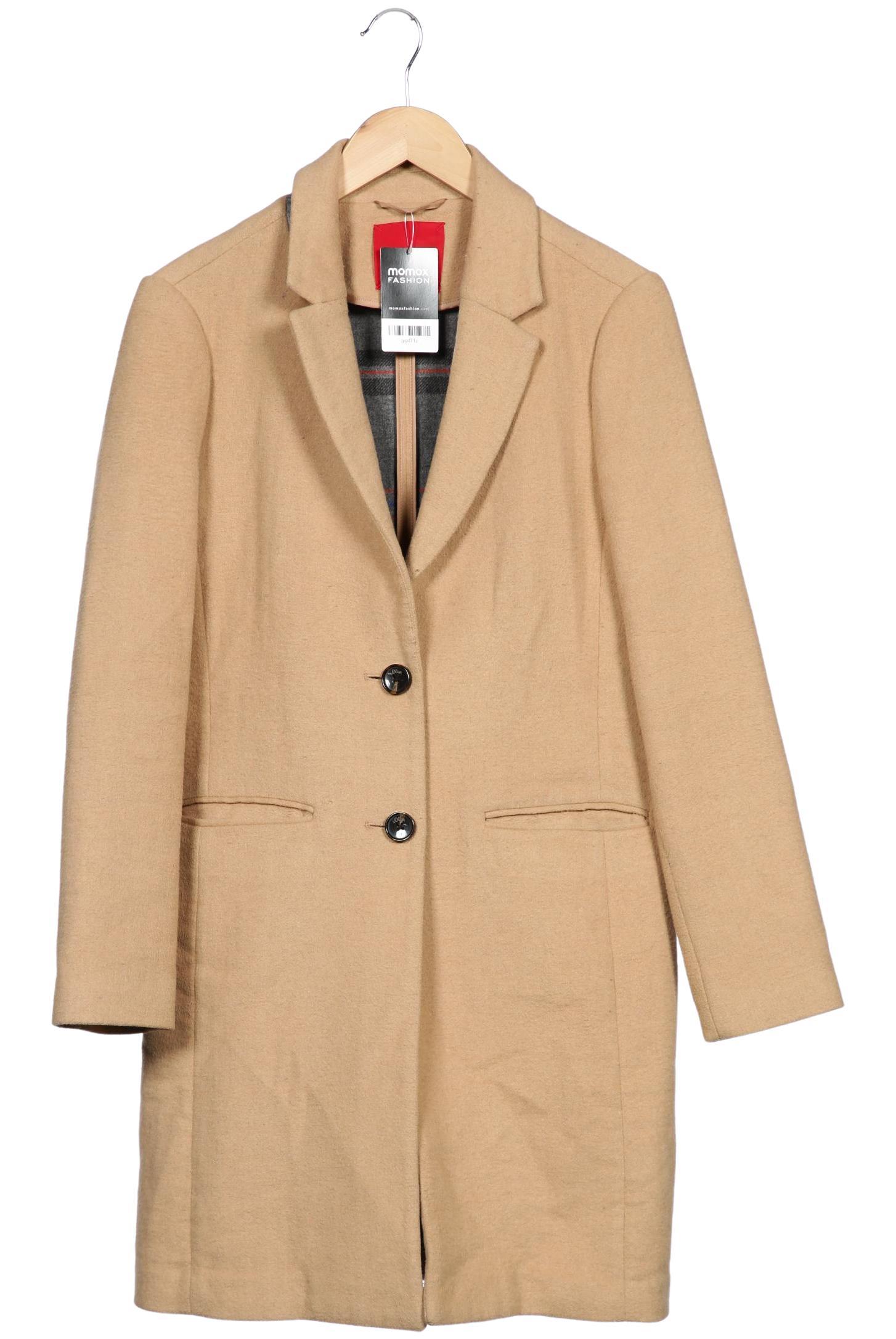 

s.Oliver Damen Mantel, beige, Gr. 38