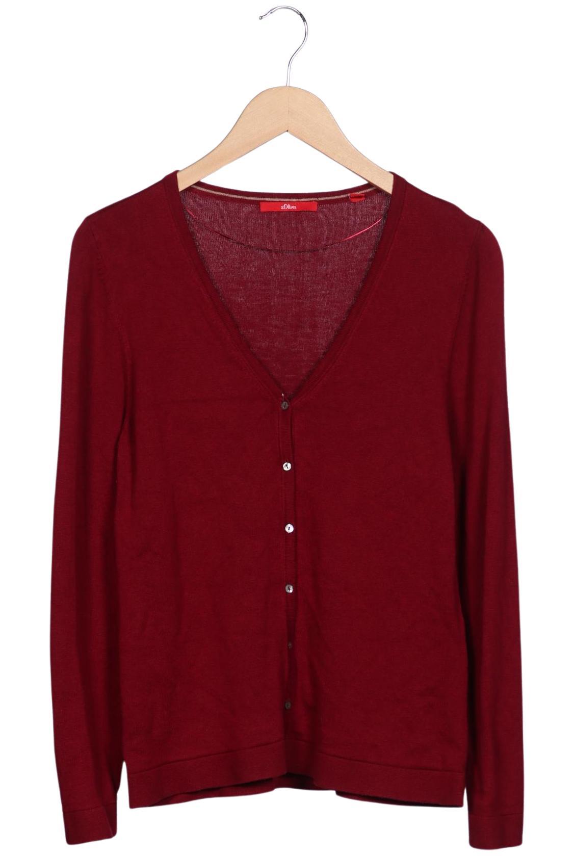

s.Oliver Damen Strickjacke, bordeaux, Gr. 42