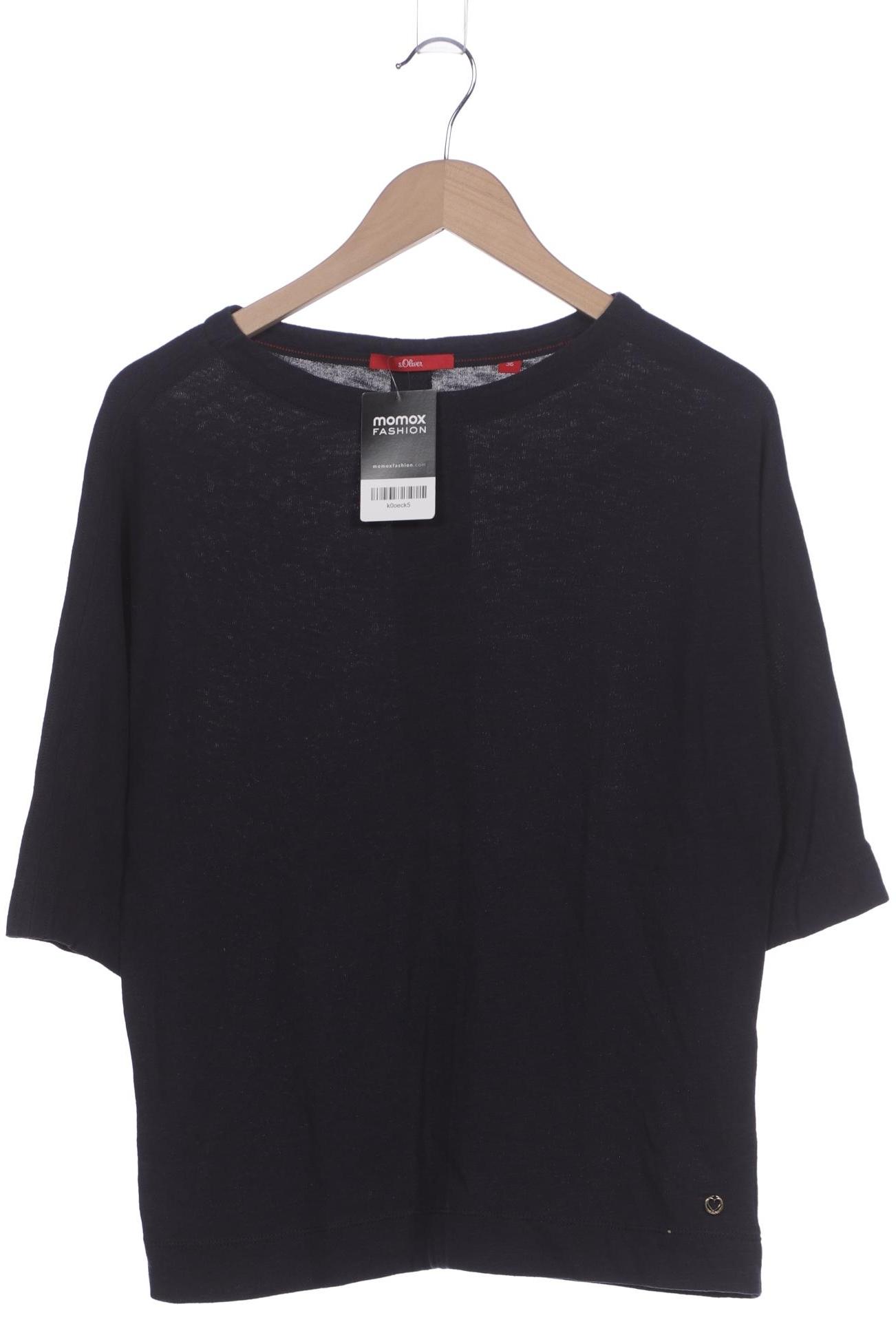 

s.Oliver Damen Langarmshirt, marineblau, Gr. 36