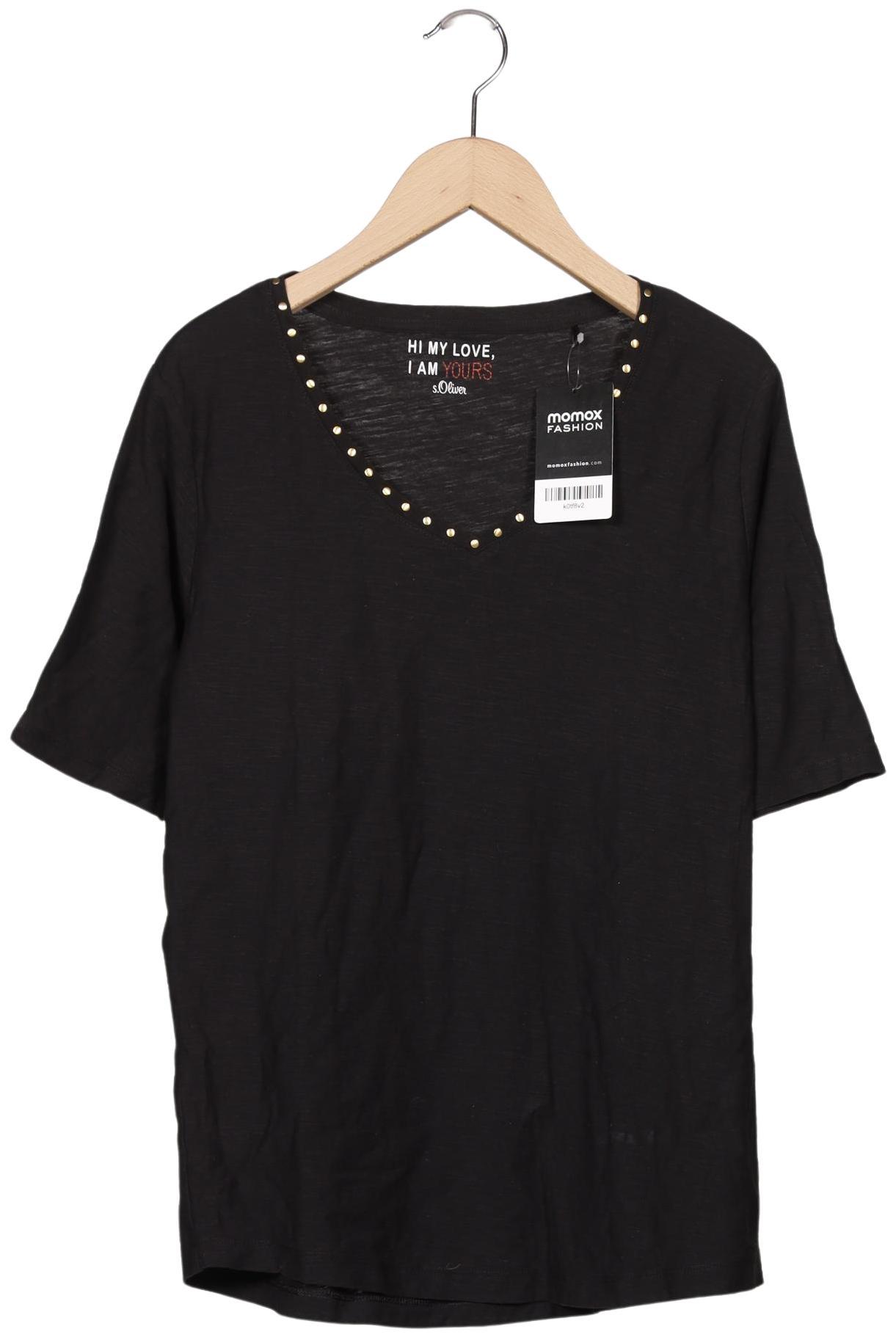 

s.Oliver Damen T-Shirt, schwarz, Gr. 36
