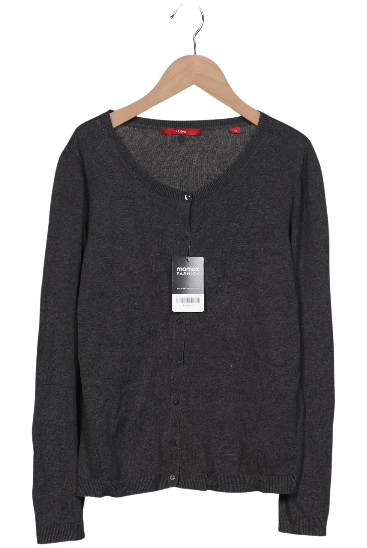 

s.Oliver Damen Strickjacke, grau, Gr. 40
