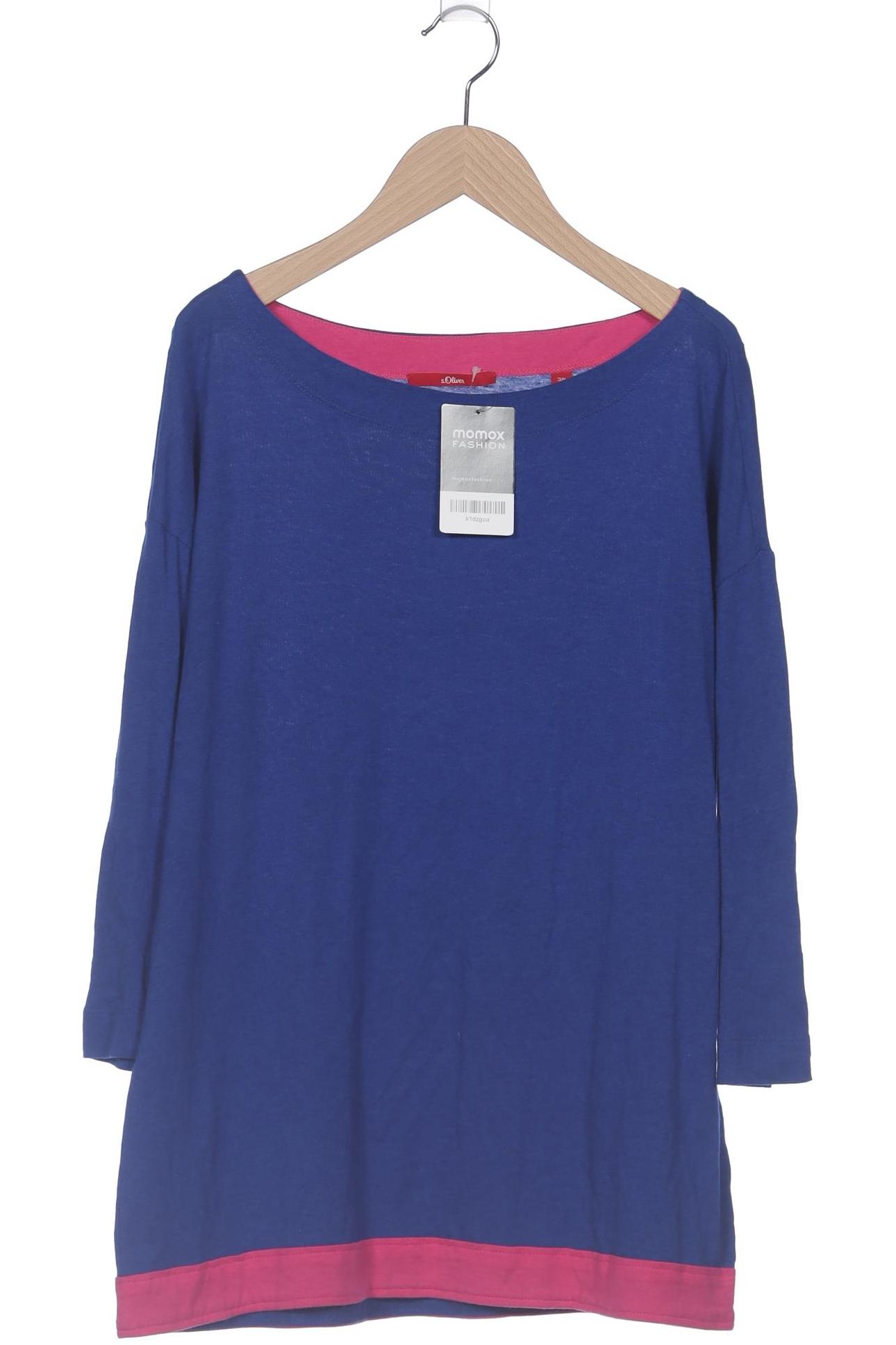 

s.Oliver Damen Langarmshirt, blau, Gr. 38