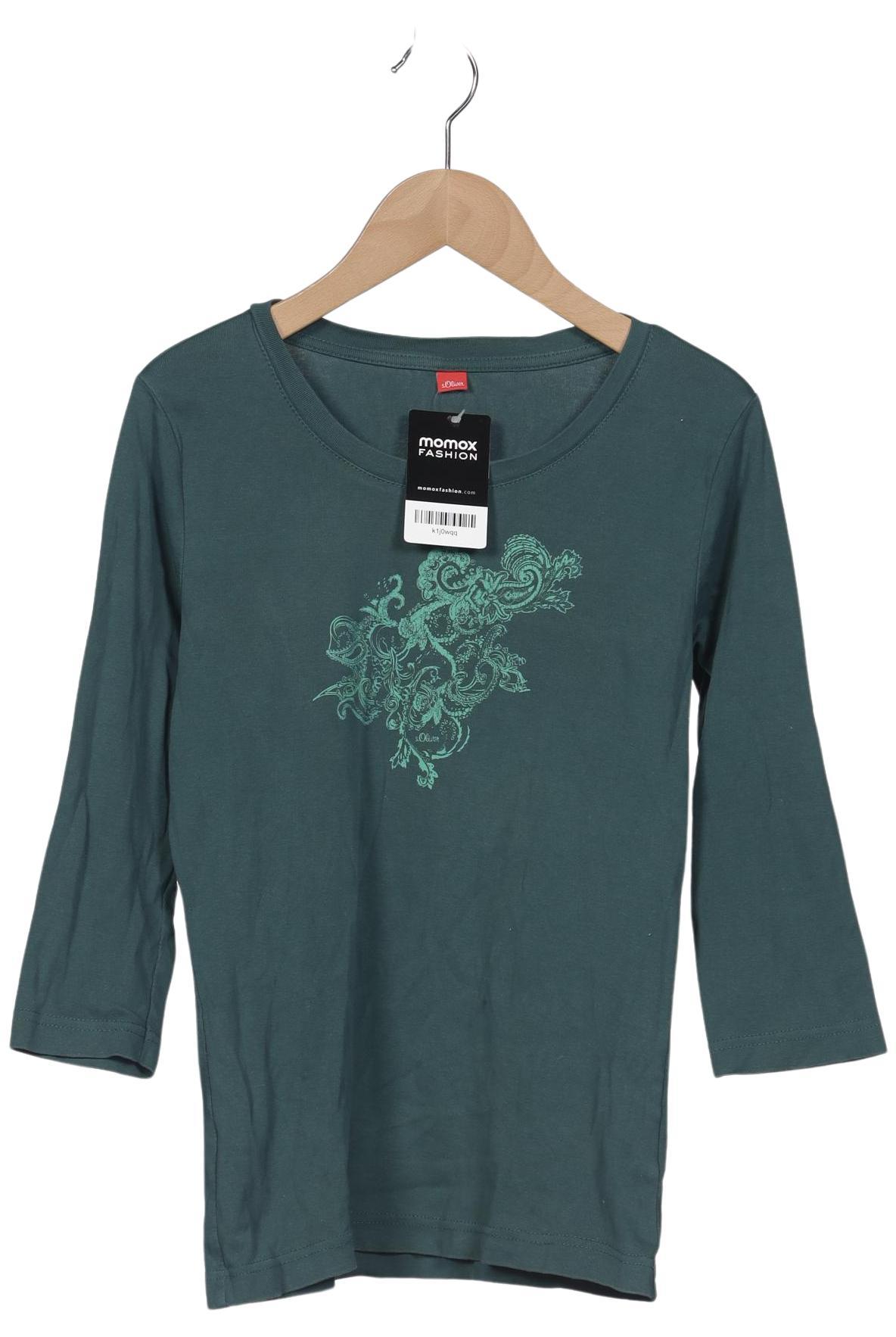 

s.Oliver Damen Langarmshirt, grün, Gr. 36