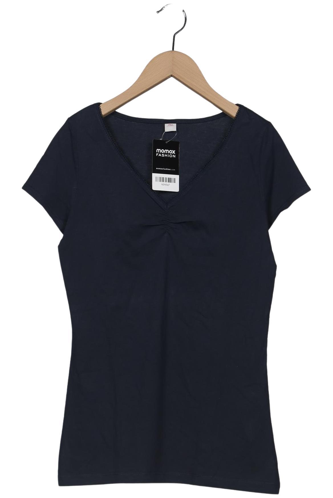 

s.Oliver Damen T-Shirt, marineblau, Gr. 36