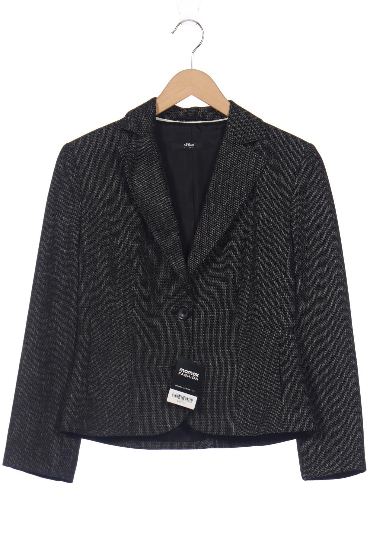 

s.Oliver Damen Jacke, schwarz, Gr. 36