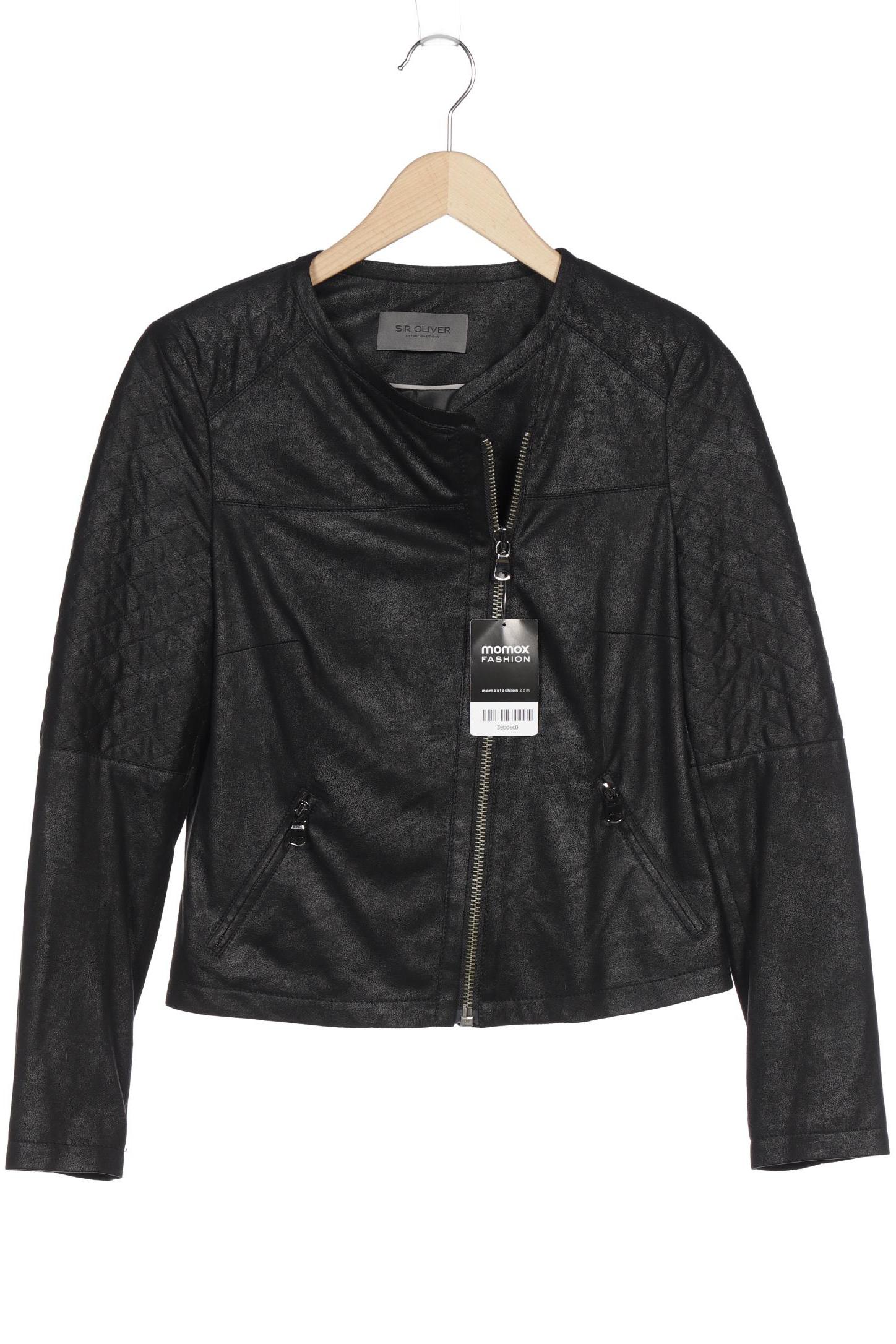 

s.Oliver Damen Jacke, schwarz, Gr. 38