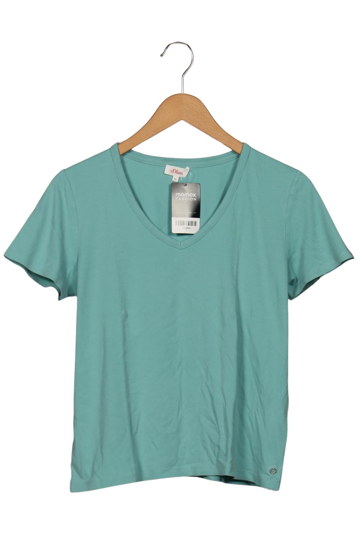 

s.Oliver Damen T-Shirt, türkis, Gr. 40