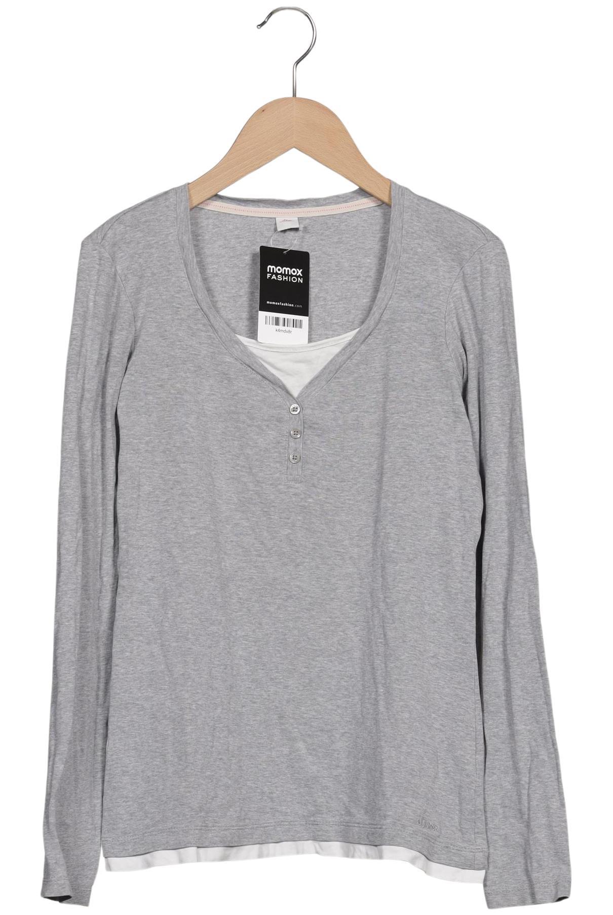 

s.Oliver Damen Langarmshirt, grau, Gr. 38