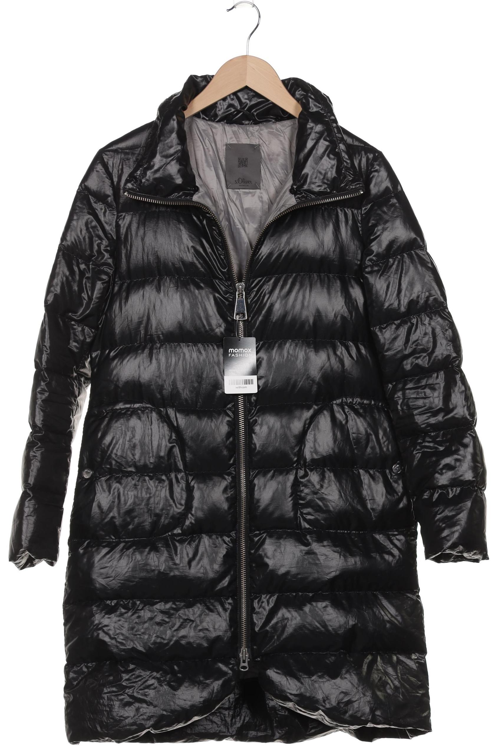 

s.Oliver Damen Mantel, schwarz, Gr. 38