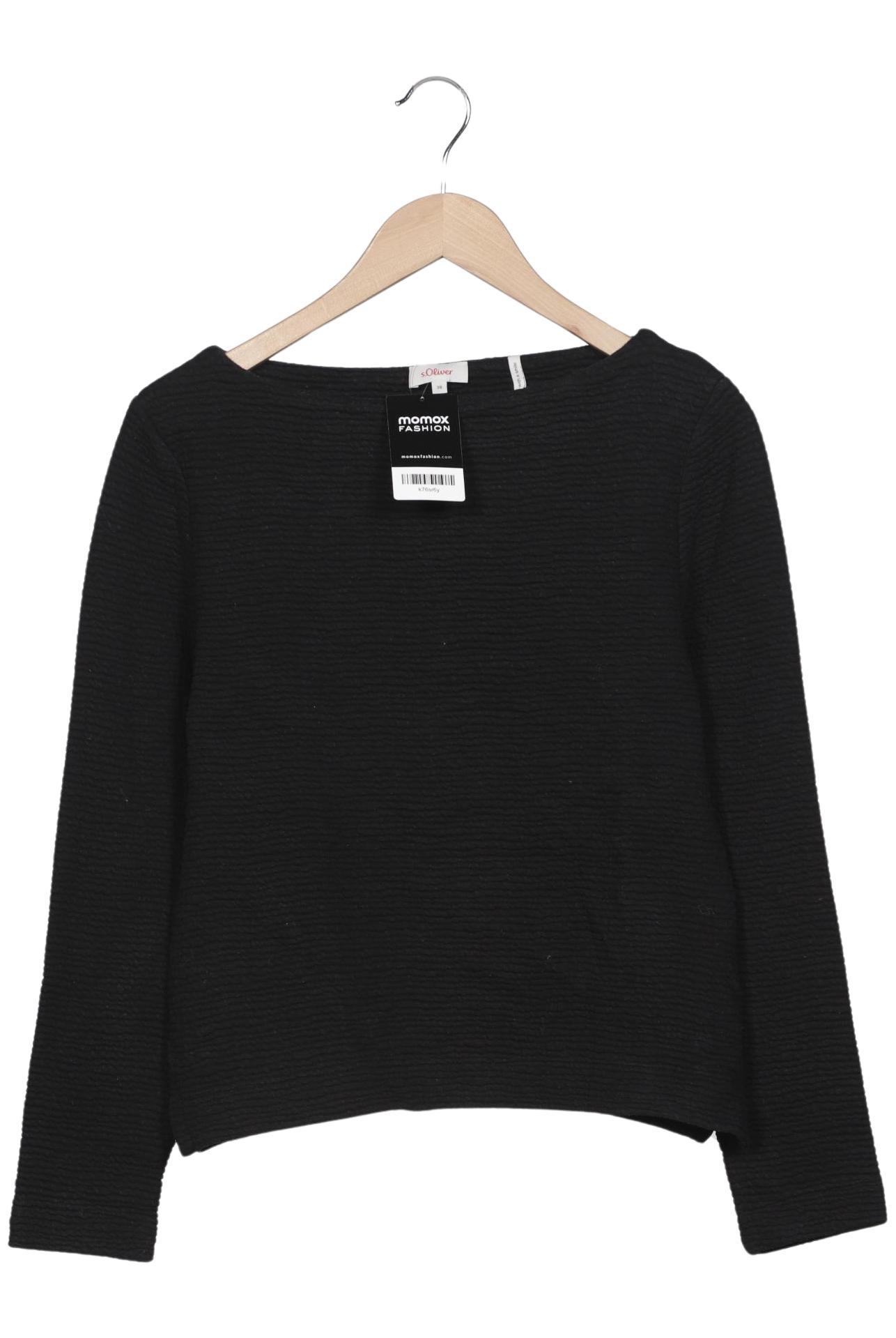 

s.Oliver Damen Sweatshirt, schwarz, Gr. 38