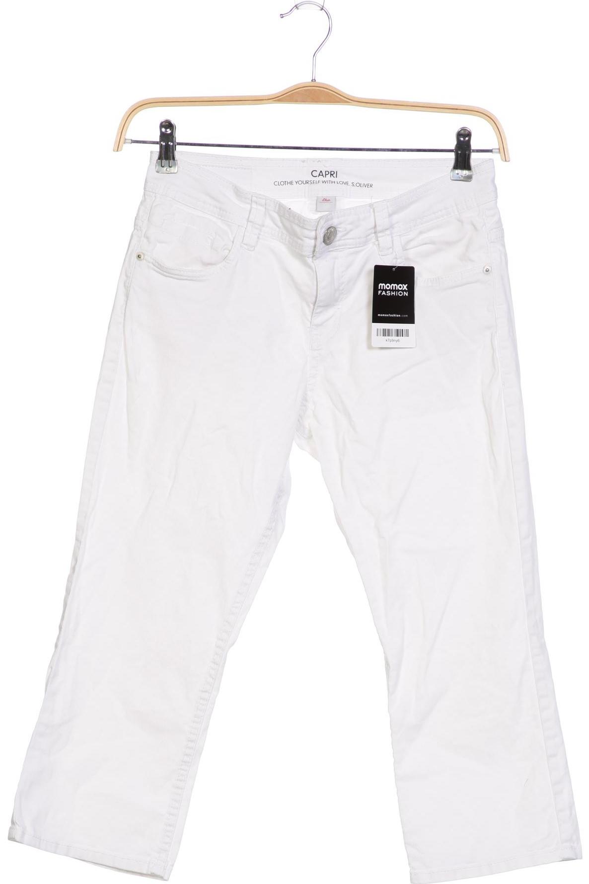 

s.Oliver Damen Jeans, weiß