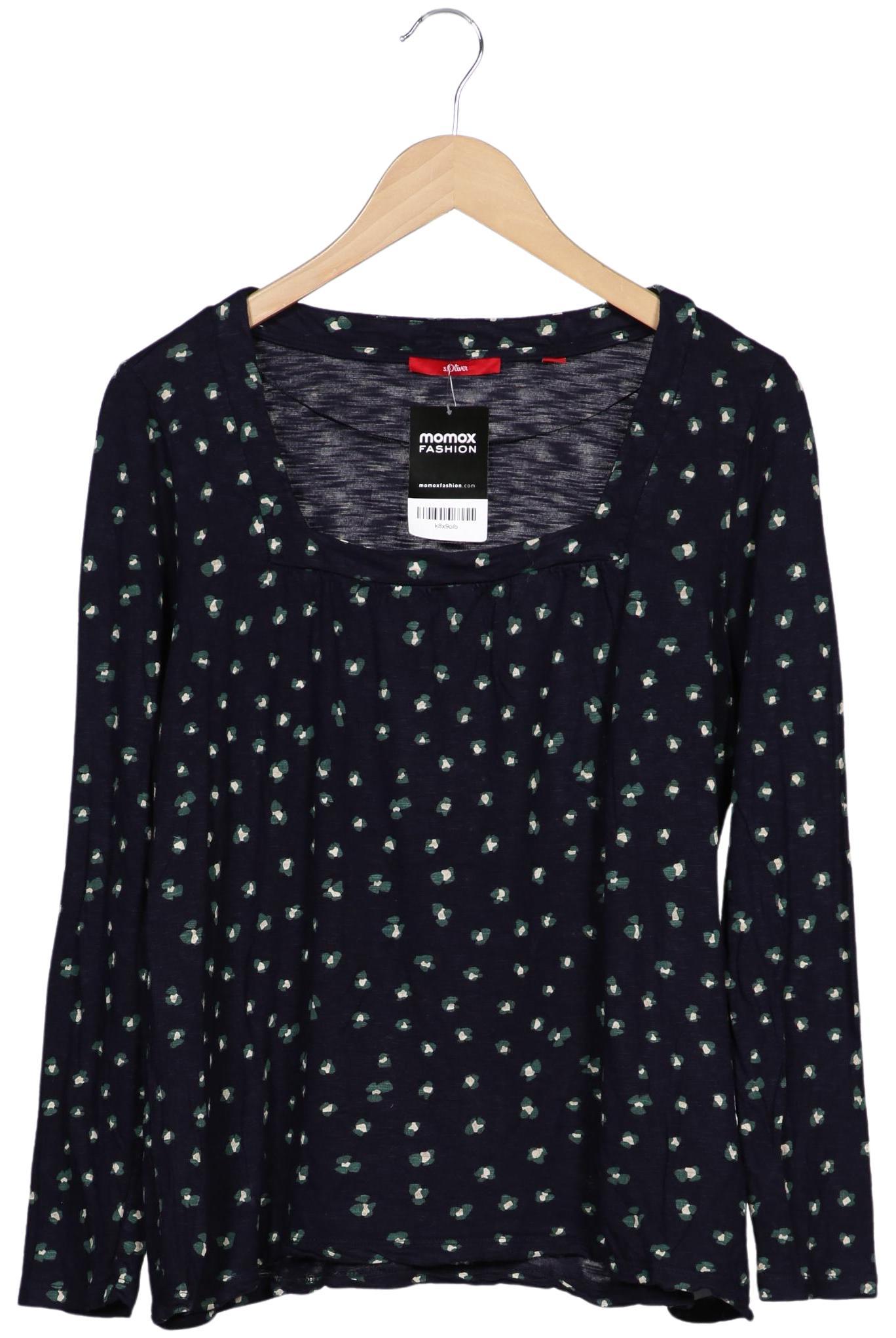 

s.Oliver Damen Langarmshirt, marineblau, Gr. 42