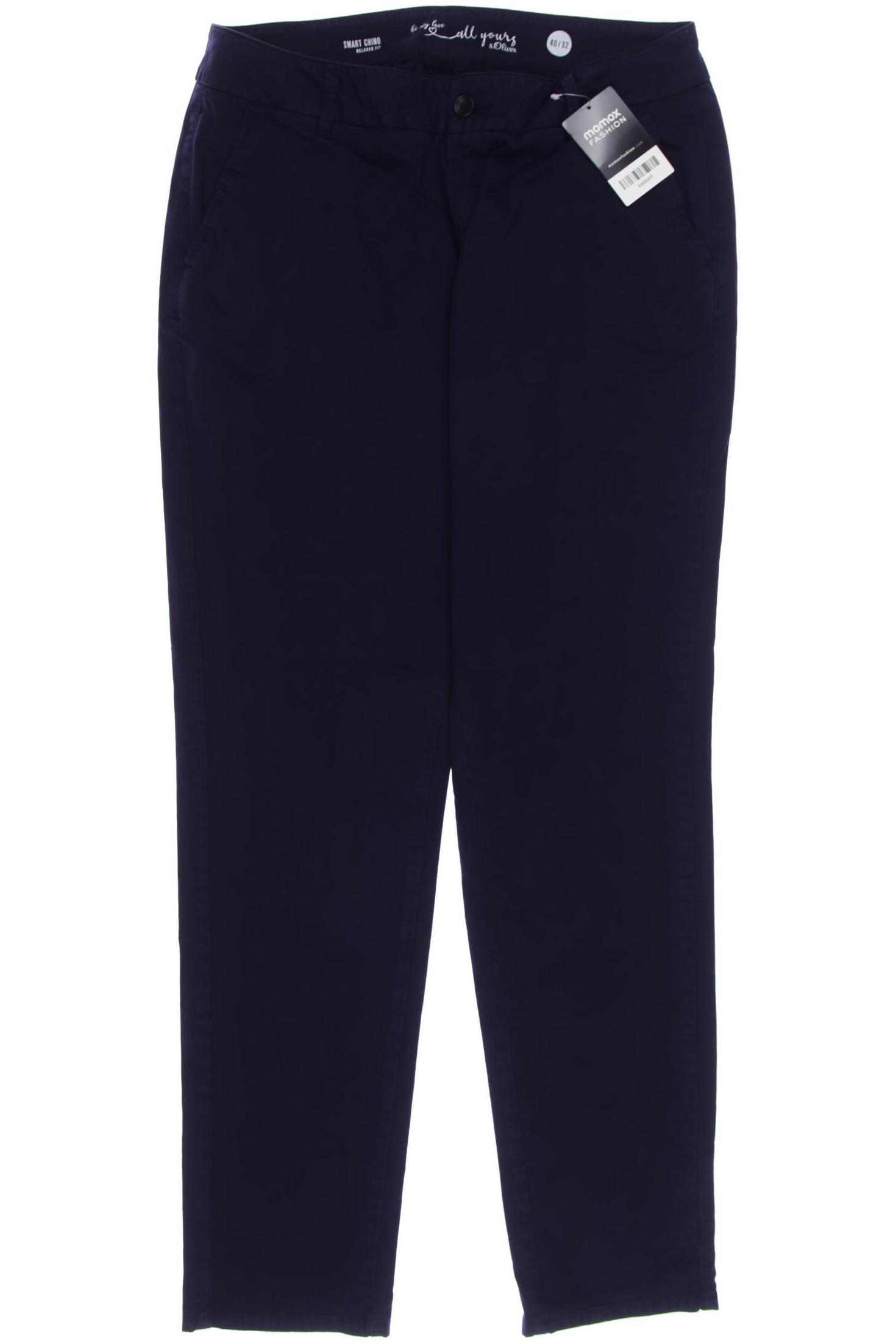 

s.Oliver Damen Stoffhose, marineblau, Gr. 40
