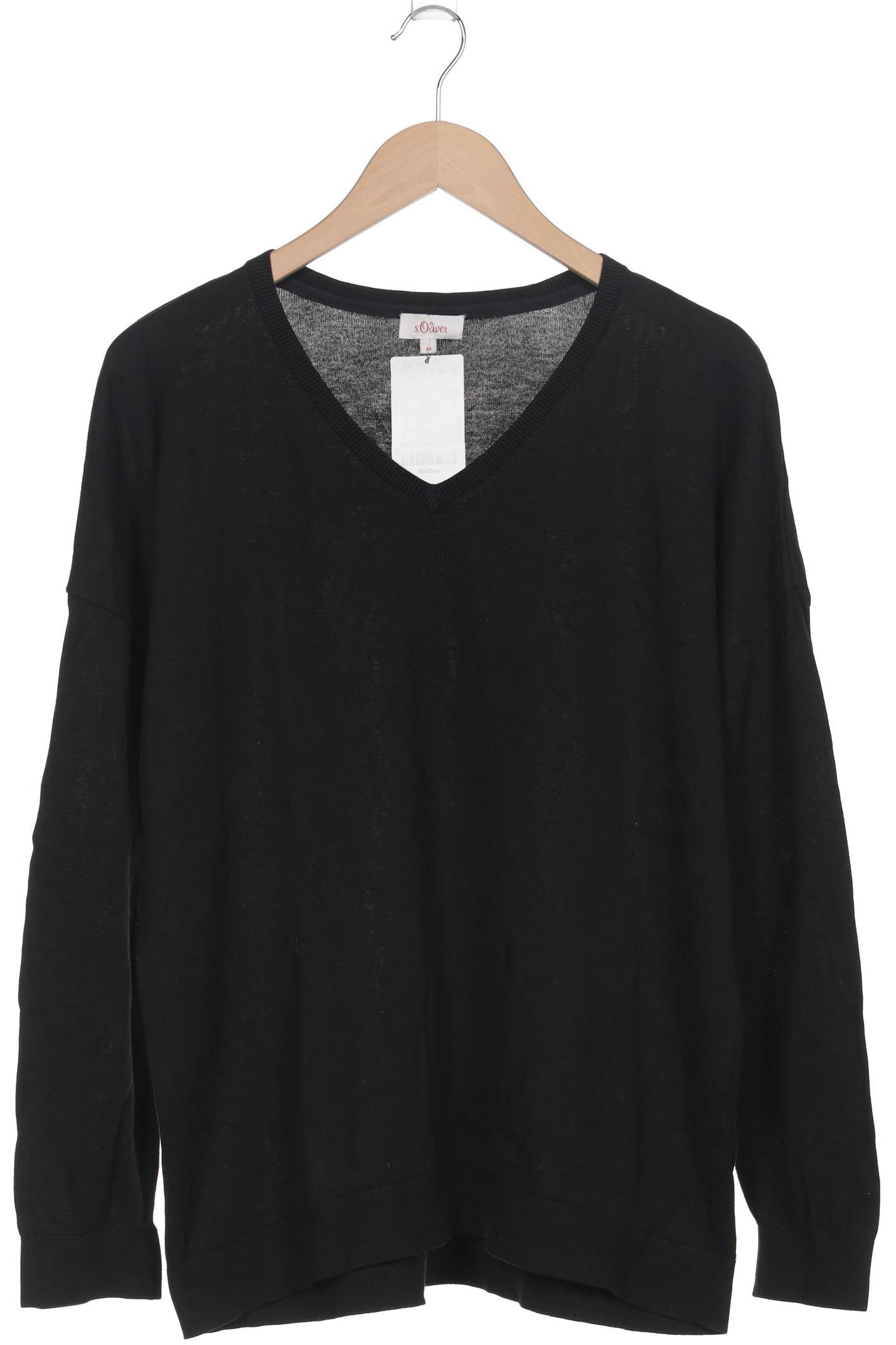 

s.Oliver Damen Pullover, schwarz, Gr. 44
