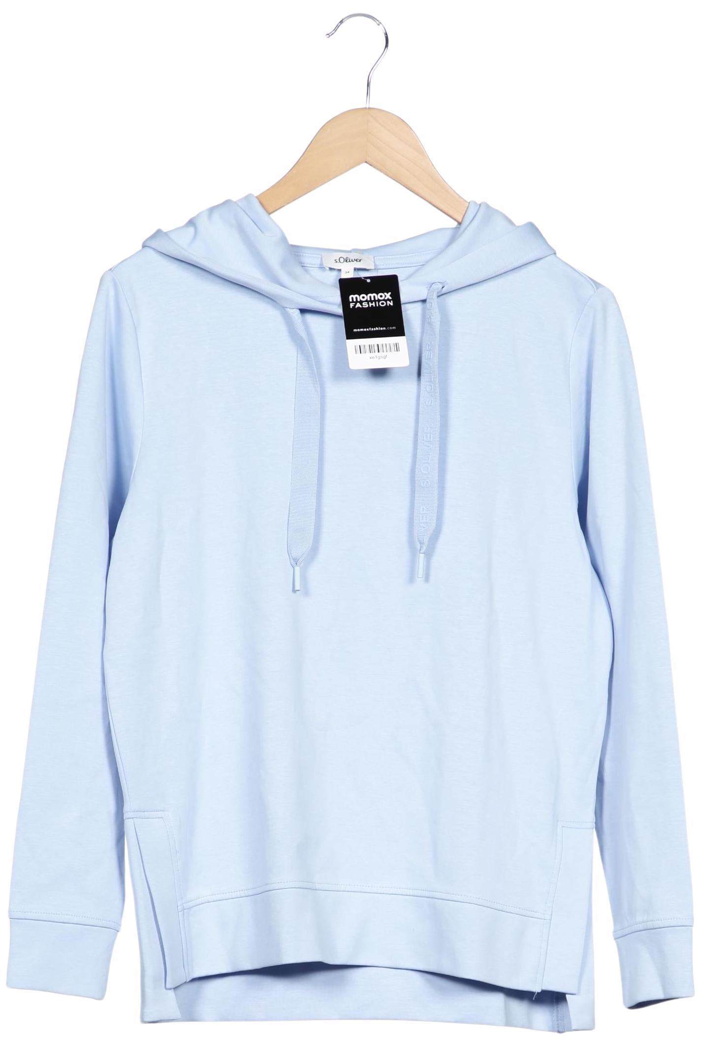 

s.Oliver Damen Kapuzenpullover, hellblau, Gr. 34