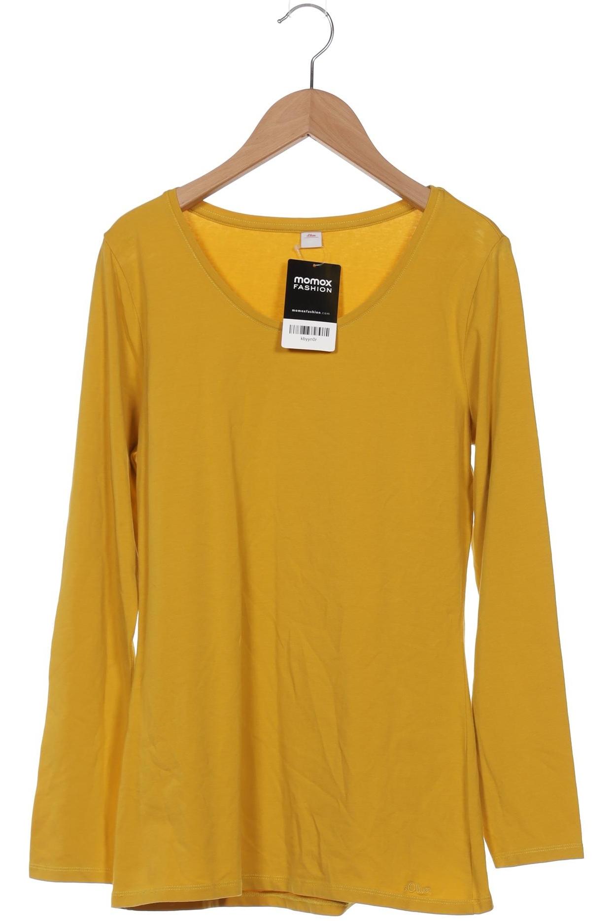 

s.Oliver Damen Langarmshirt, gelb, Gr. 40