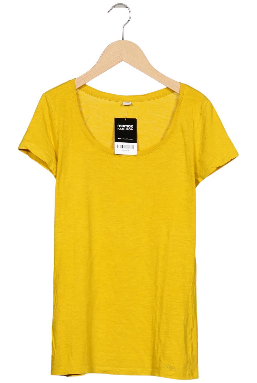 

s.Oliver Damen T-Shirt, gelb, Gr. 36