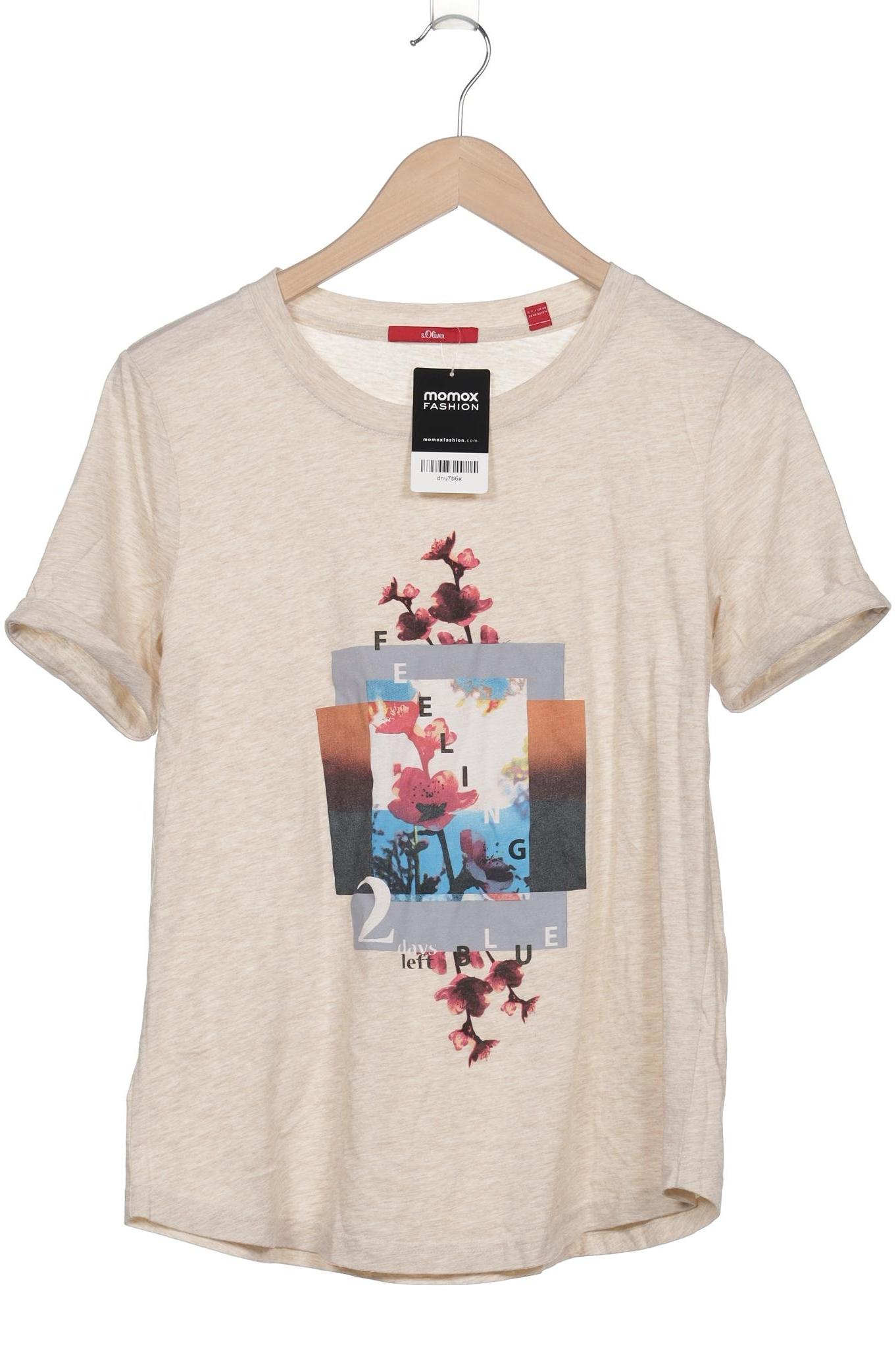 

s.Oliver Damen T-Shirt, beige, Gr. 38