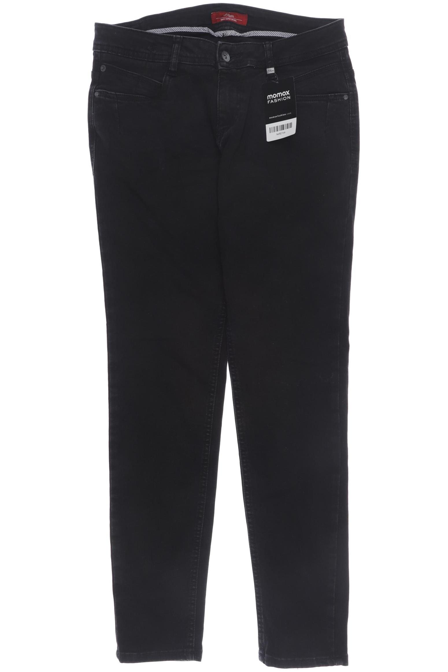 

s.Oliver Damen Jeans, schwarz