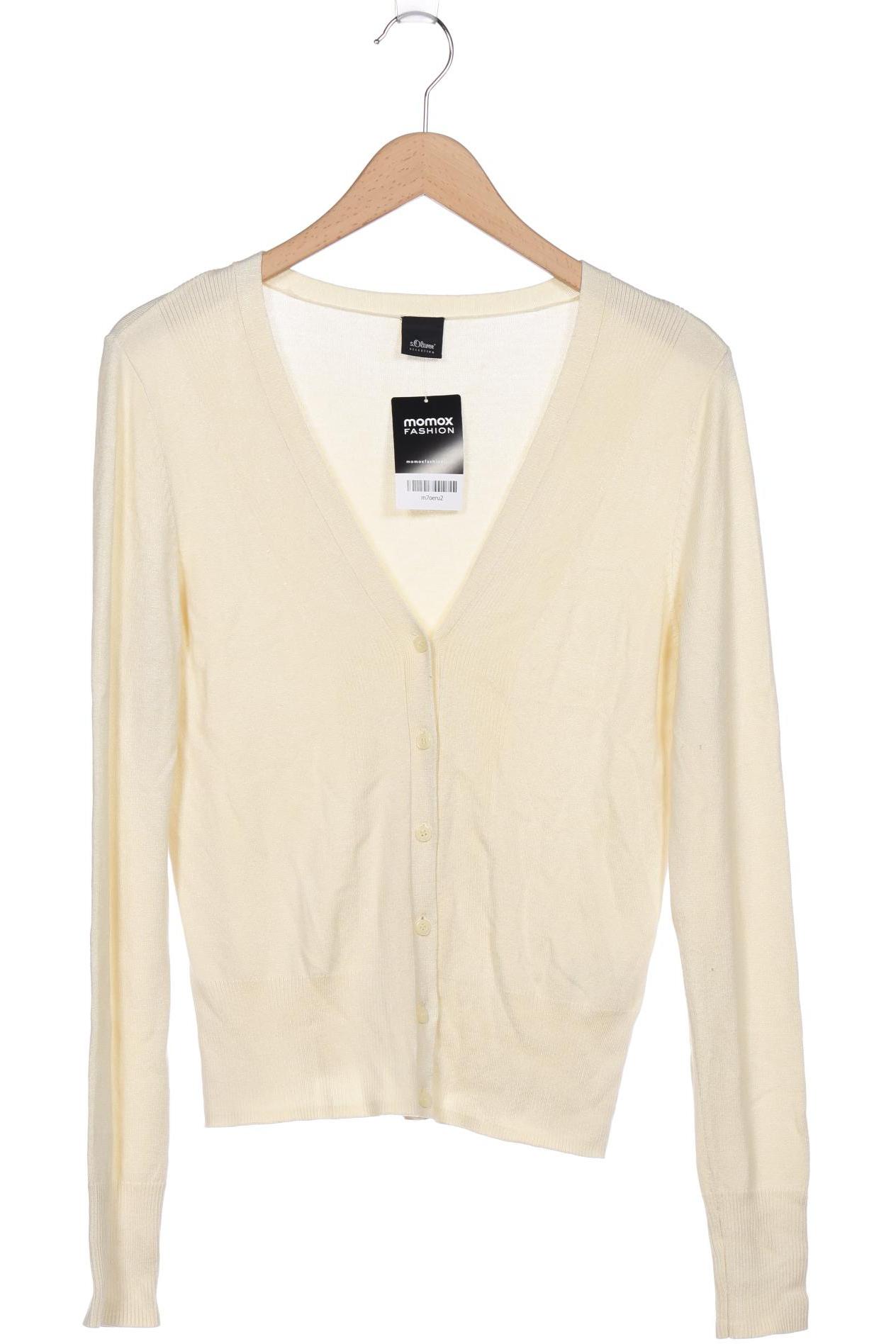 

s.Oliver Damen Strickjacke, cremeweiß