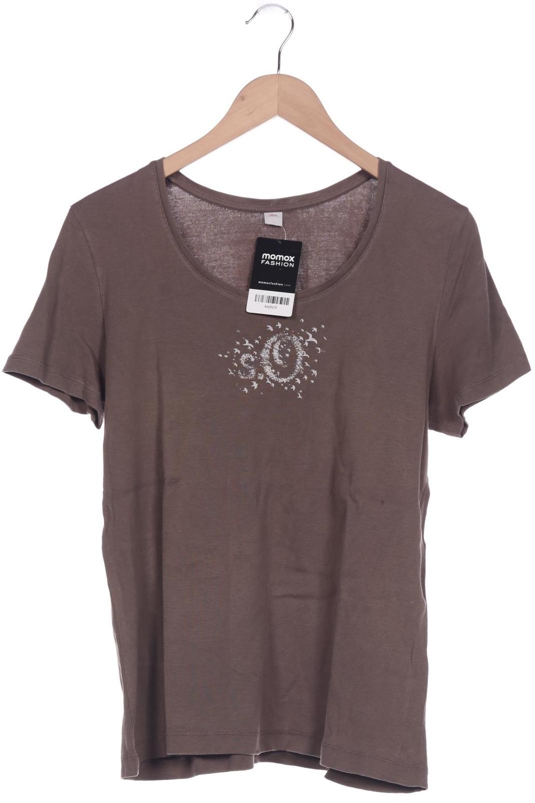 

s.Oliver Damen T-Shirt, braun, Gr. 42