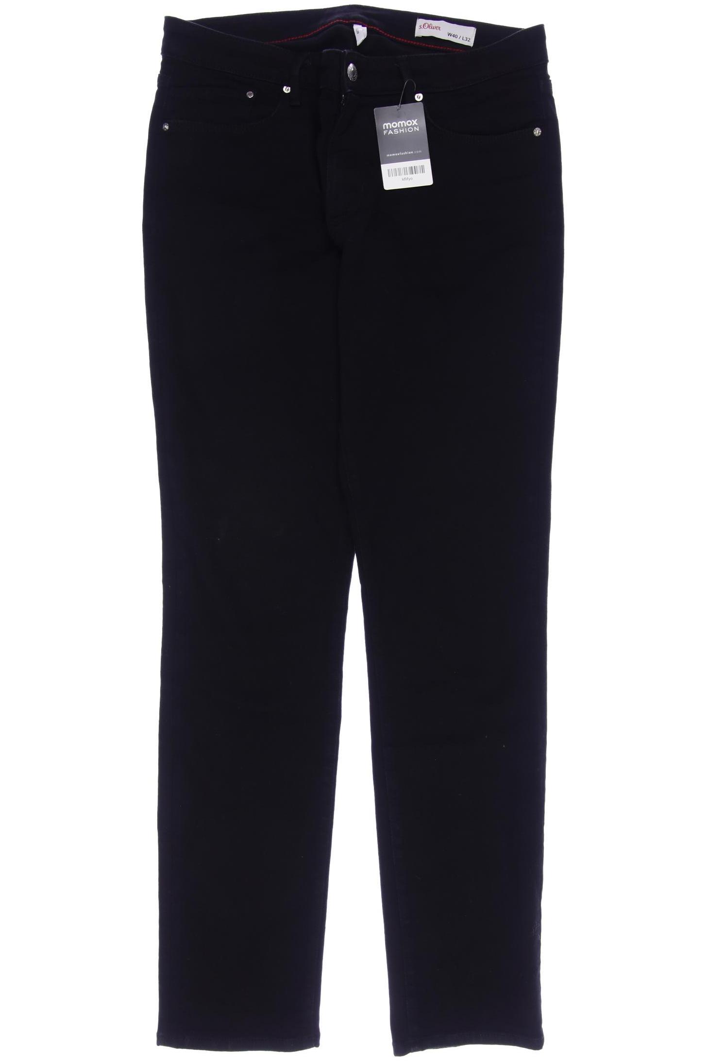 

s.Oliver Damen Jeans, schwarz