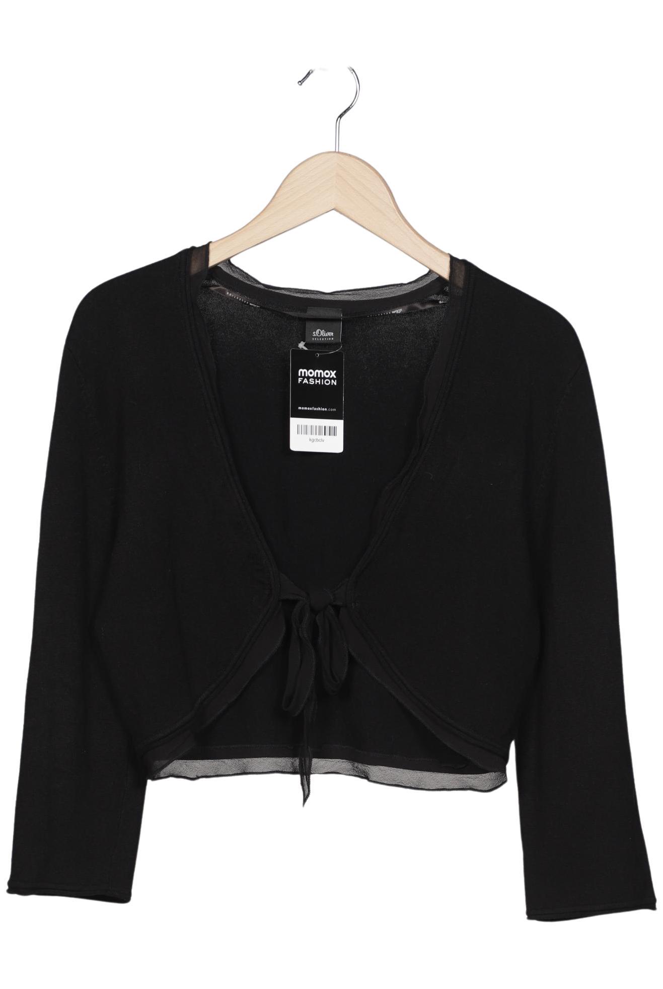 

s.Oliver Damen Strickjacke, schwarz, Gr. 40