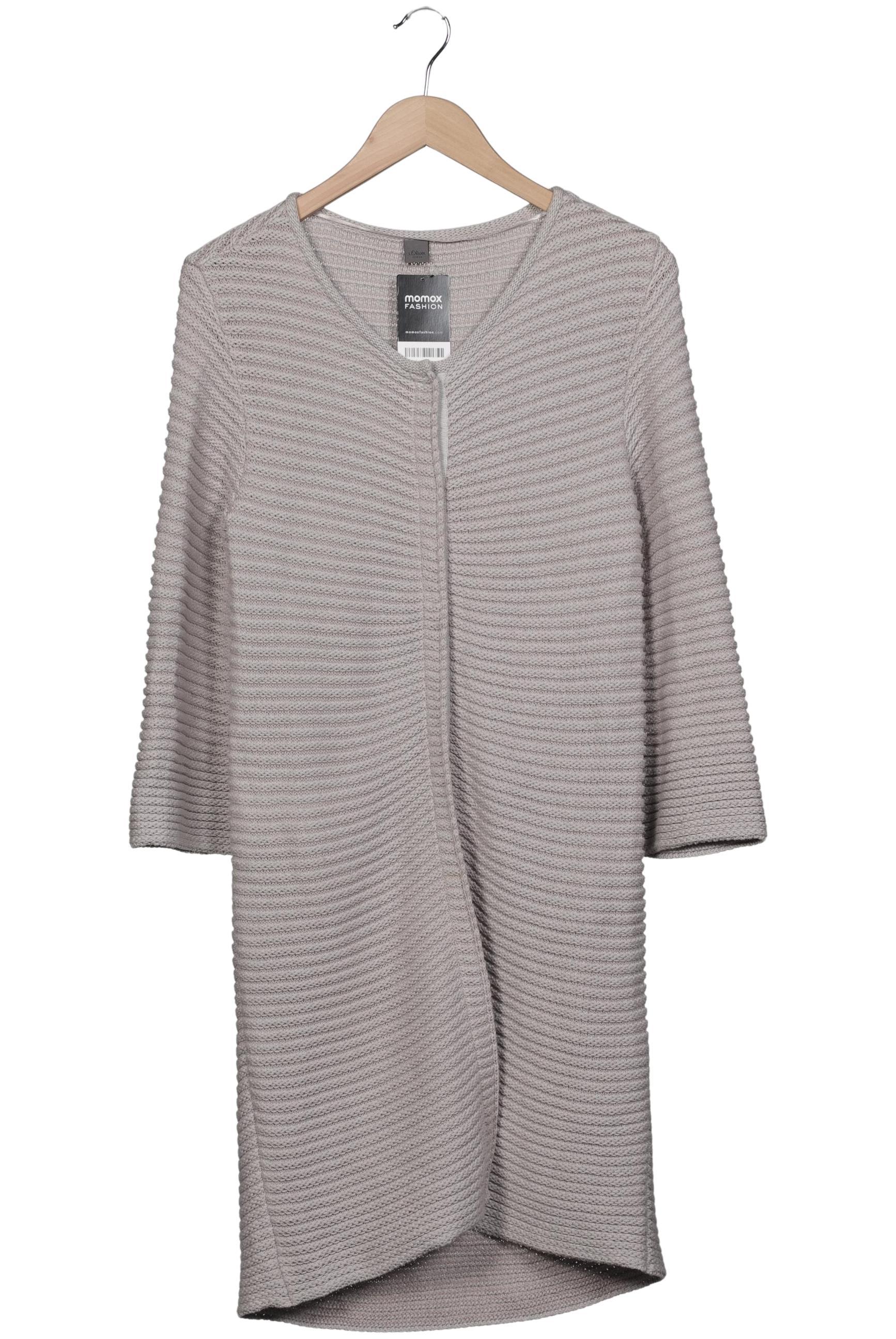 

s.Oliver Damen Strickjacke, grau, Gr. 38