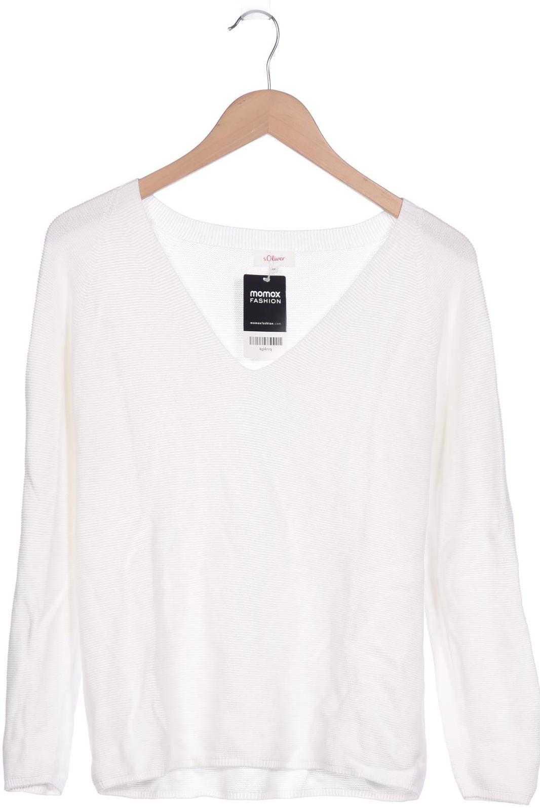 

s.Oliver Damen Pullover, weiß, Gr. 38