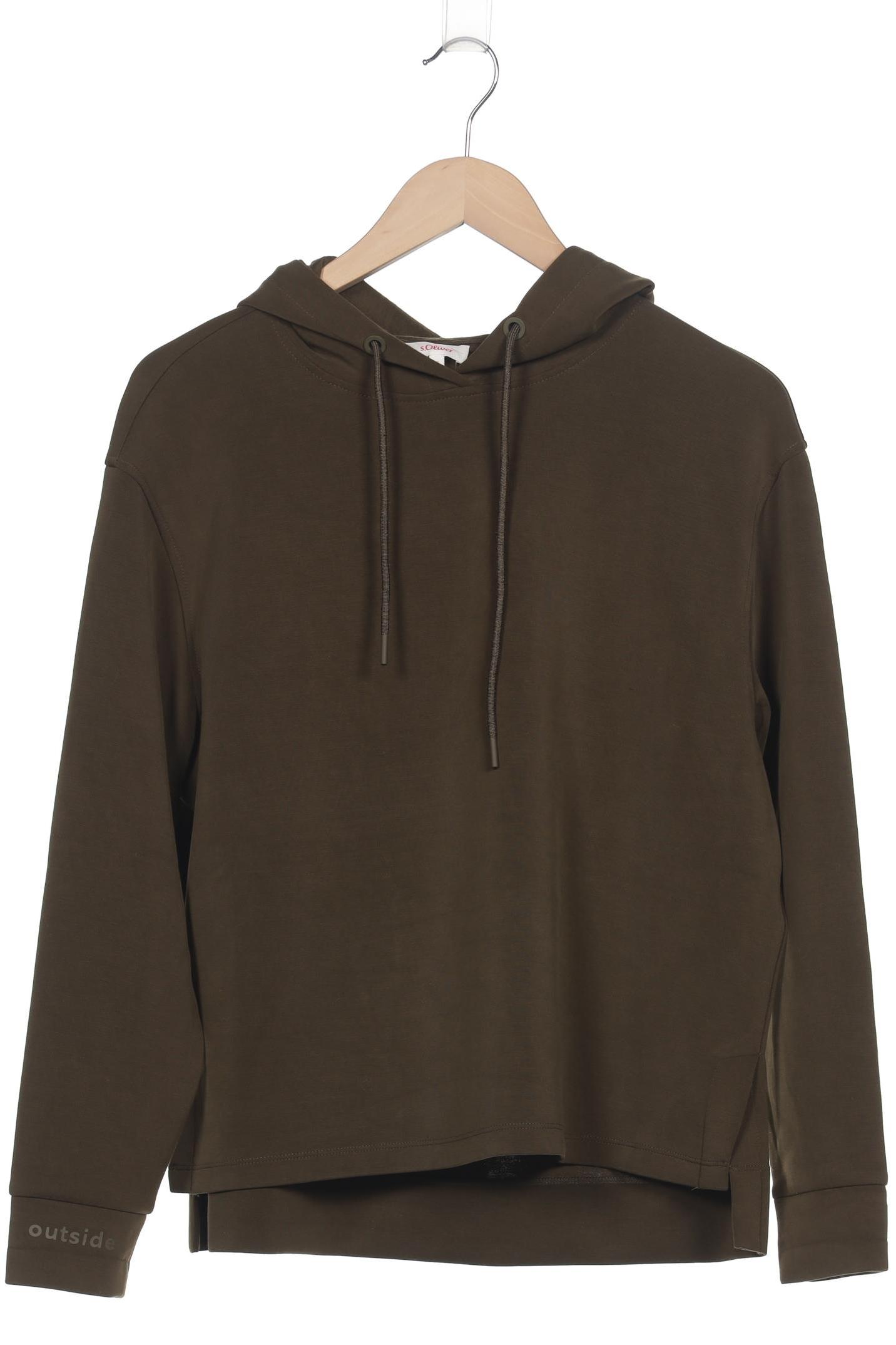 

s.Oliver Damen Kapuzenpullover, grün, Gr. 36