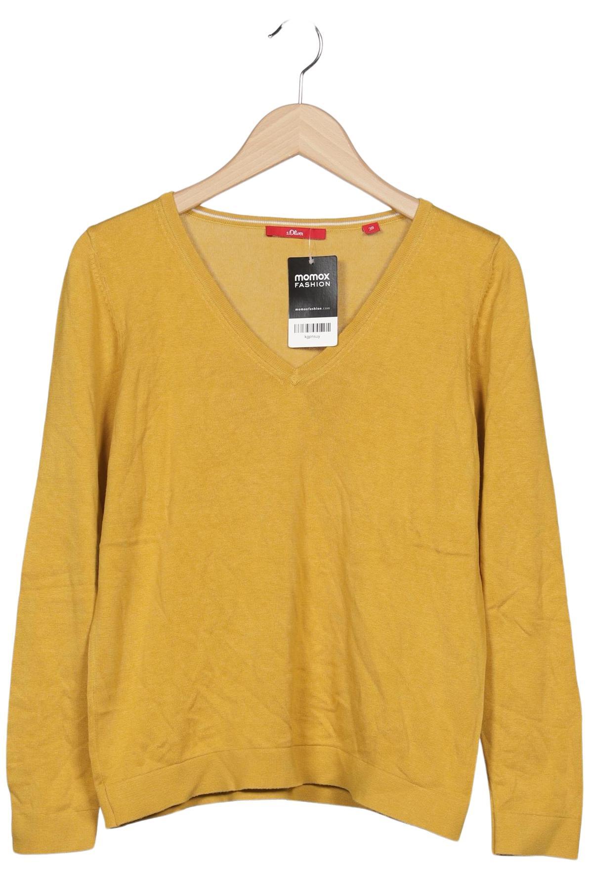 

s.Oliver Damen Pullover, gelb, Gr. 38