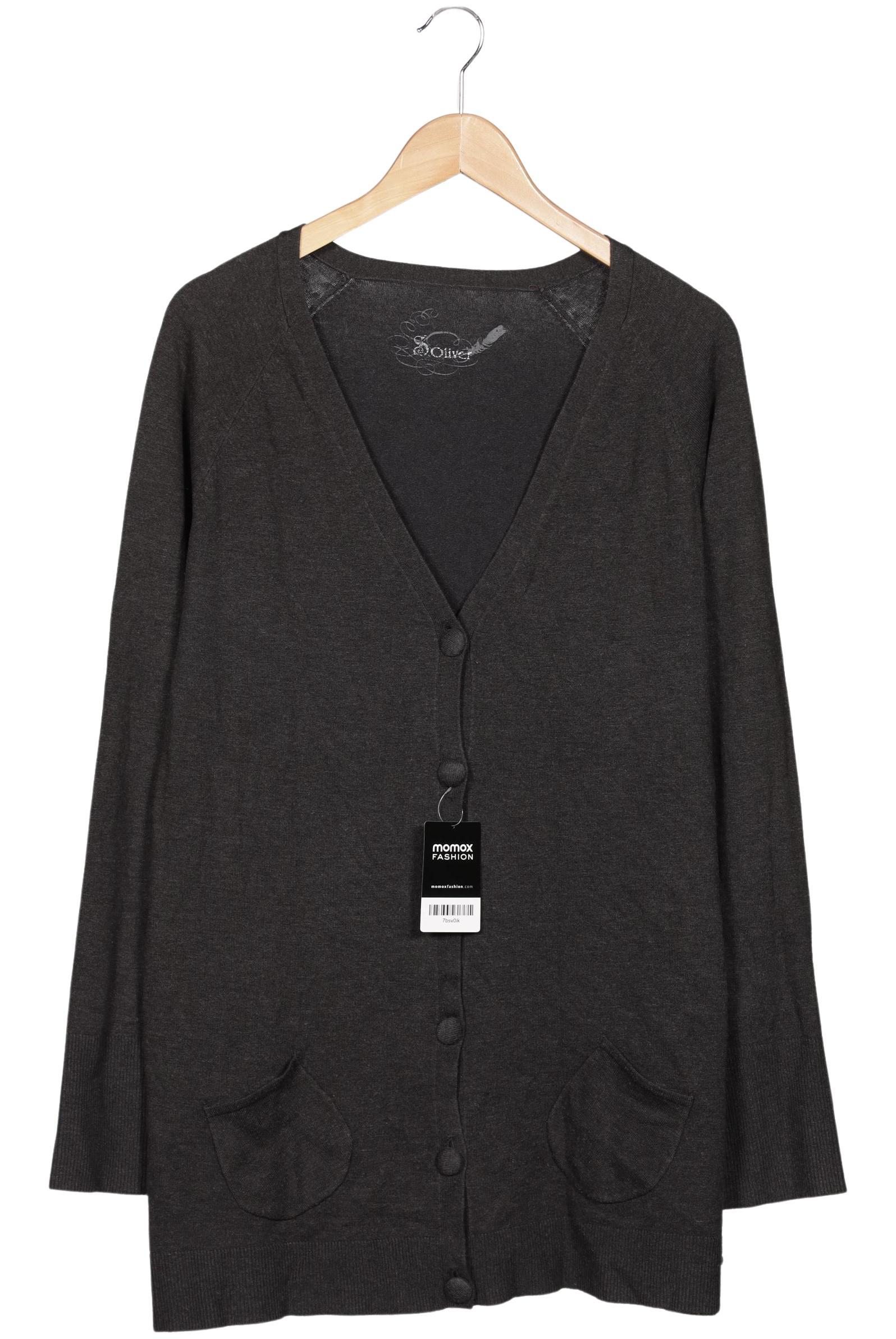 

s.Oliver Damen Strickjacke, grau, Gr. 44