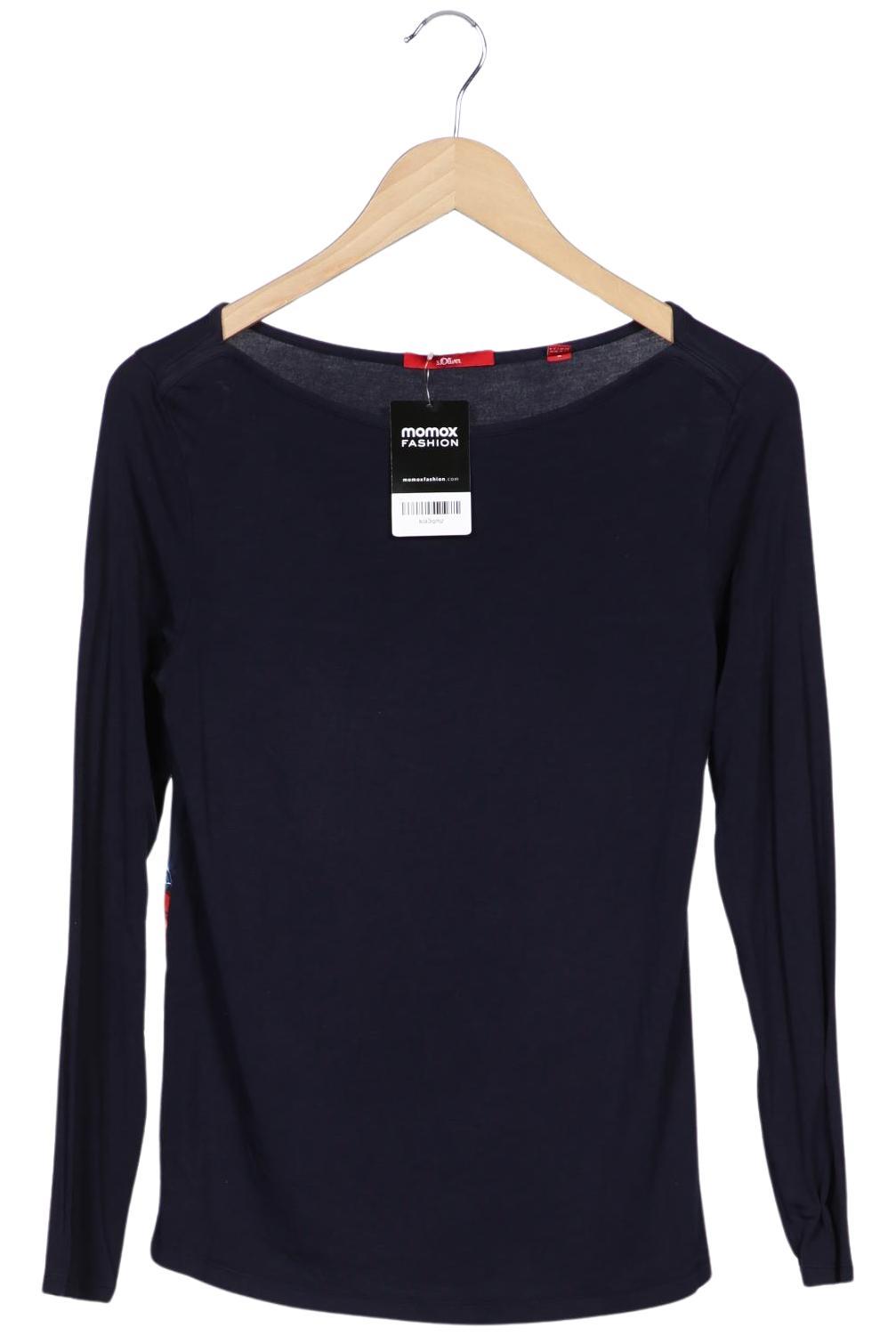 

s.Oliver Damen Langarmshirt, marineblau, Gr. 34