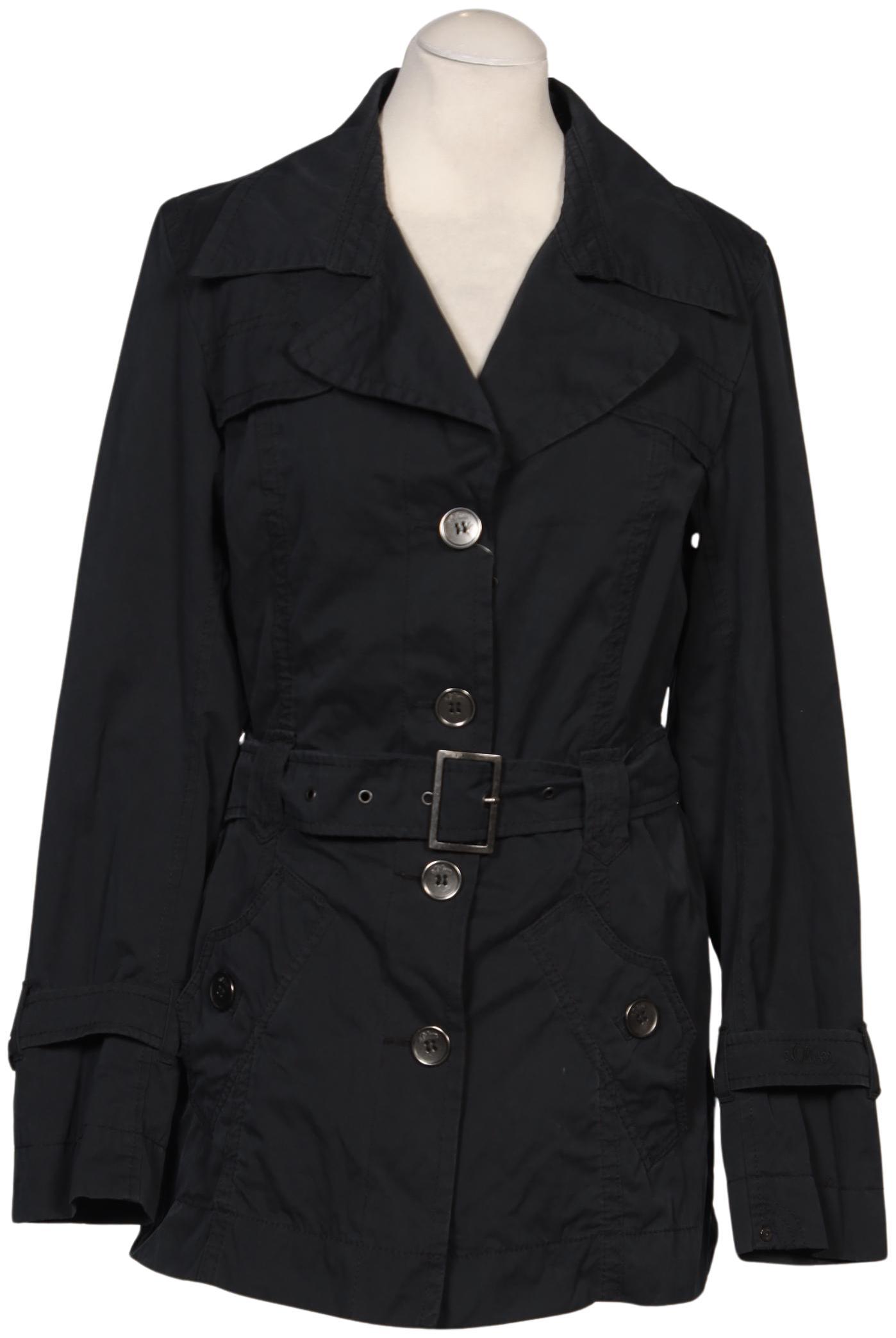 

s.Oliver Damen Mantel, schwarz, Gr. 38