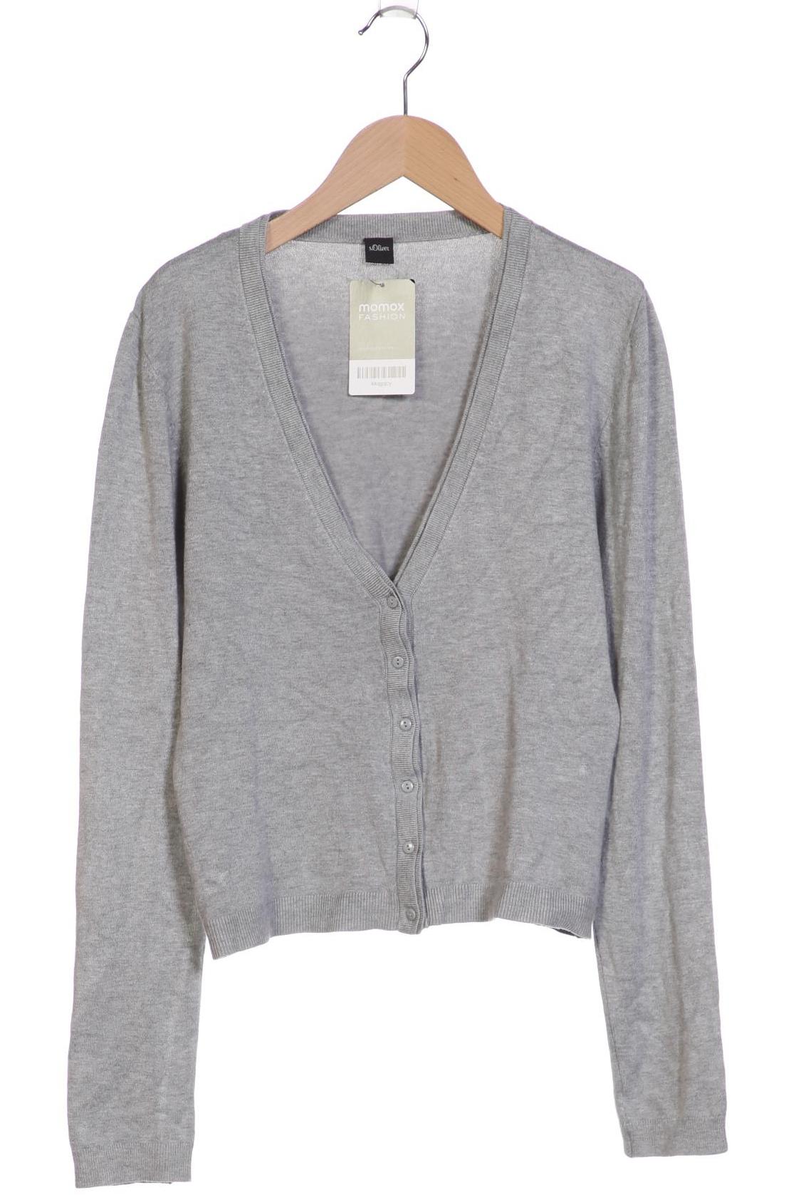 

s.Oliver Damen Strickjacke, grau, Gr. 38